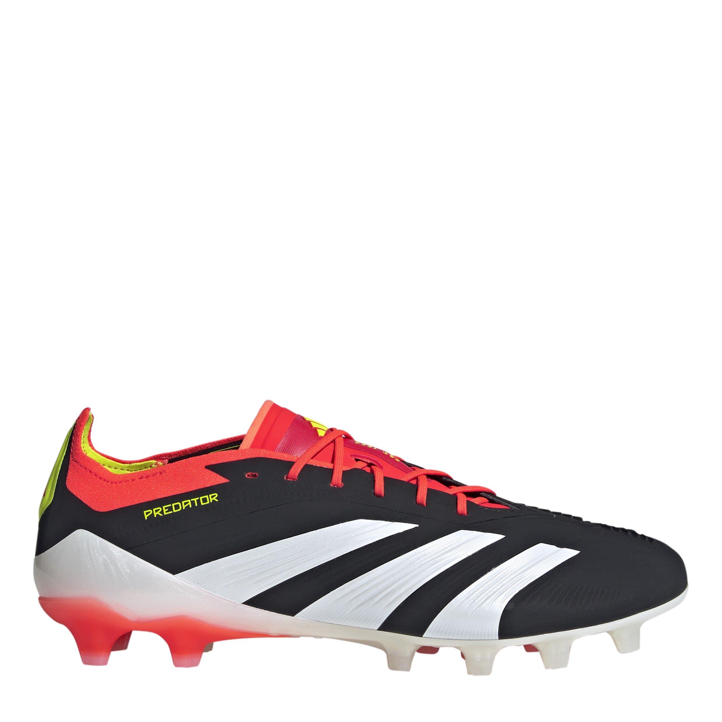 Adidas  Adults Predator Elite Astro Turf Football Boots - Blk/Wht/Red - 11.5 (46.7)
