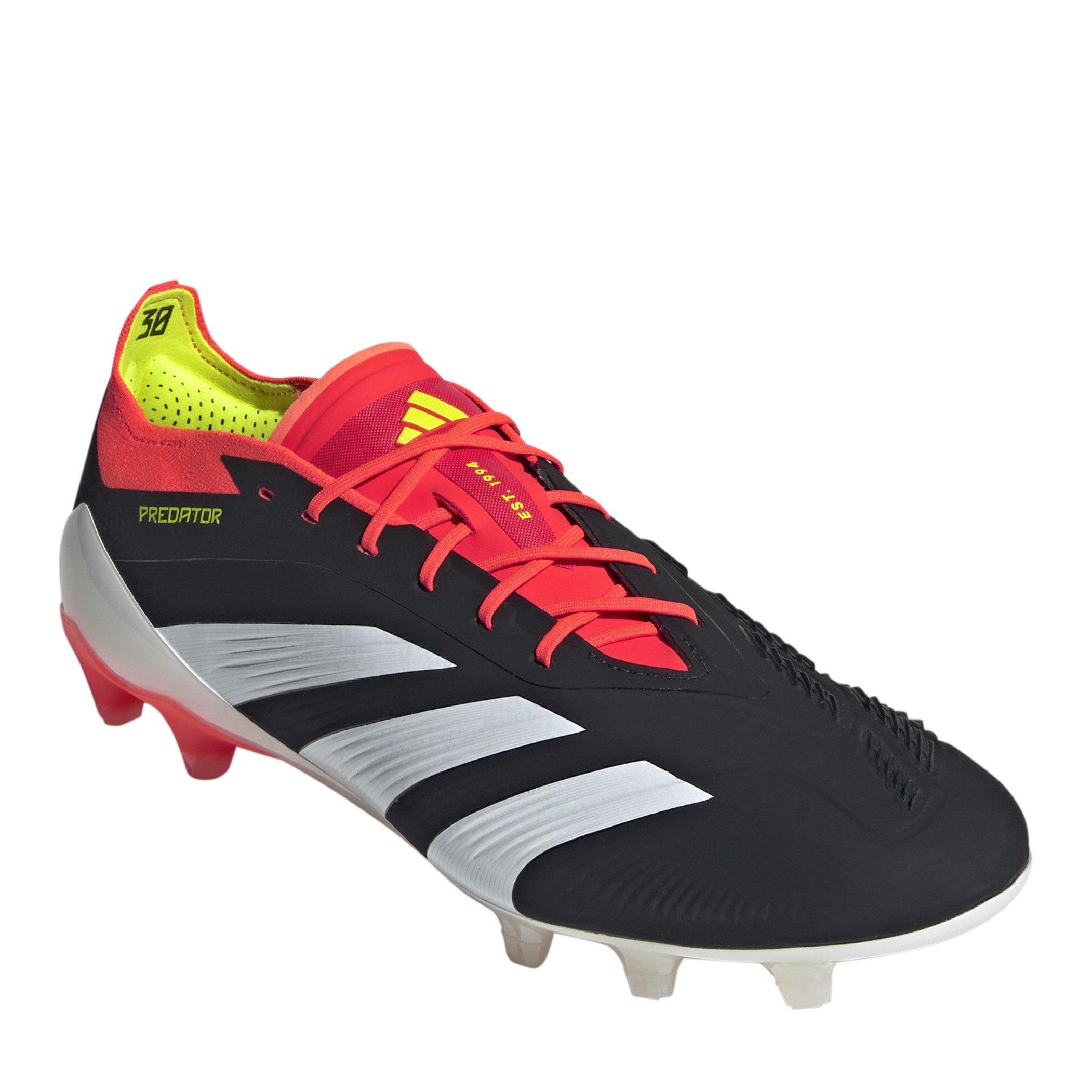 Noir/Blanc/Rouge - adidas - Predator Elite Ag Astro Turf Football Boots Unisex Adults - 4
