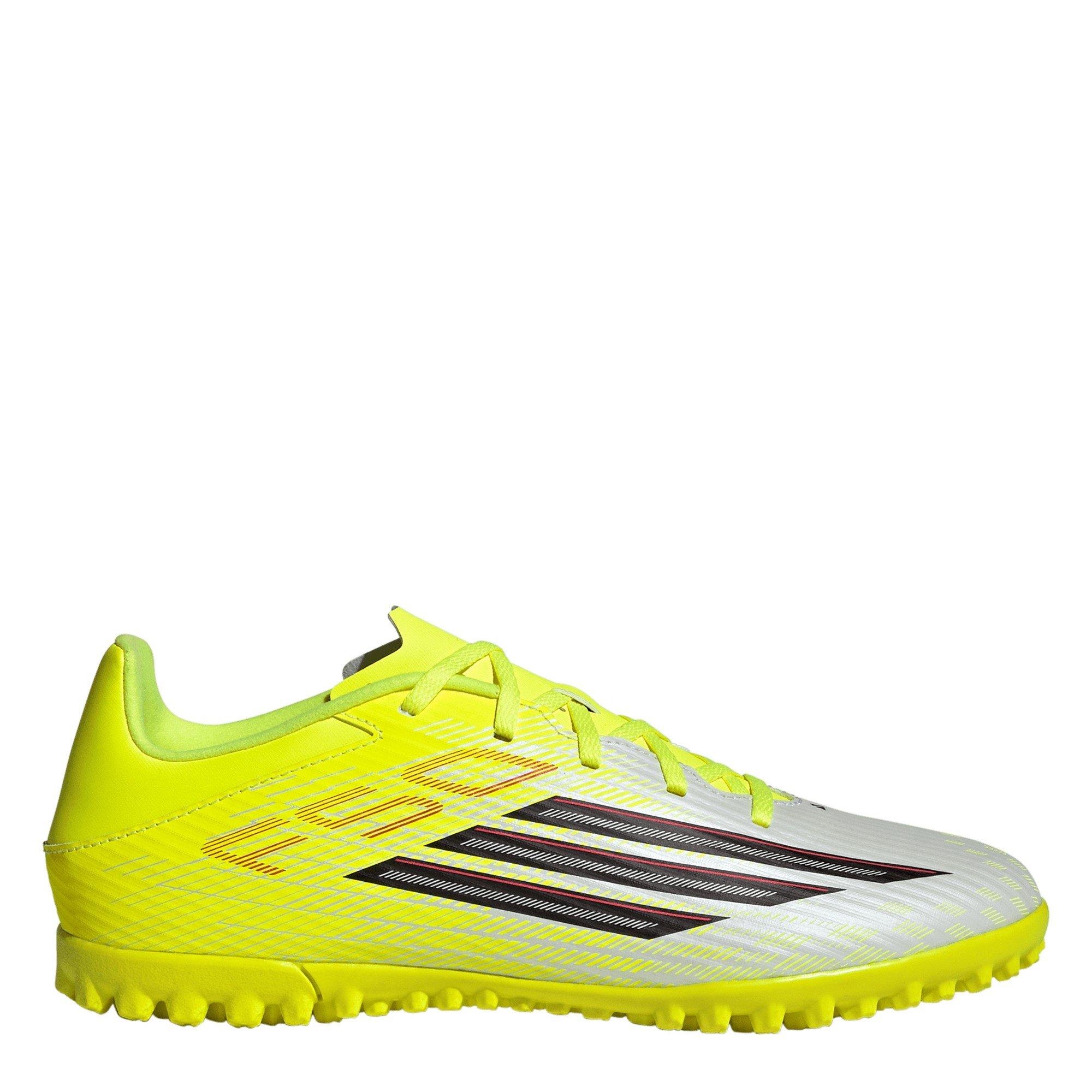 Adidas Men's F50 Club Astro Adults Turf Football Boots - Solar Yellow - 9.5 (44)