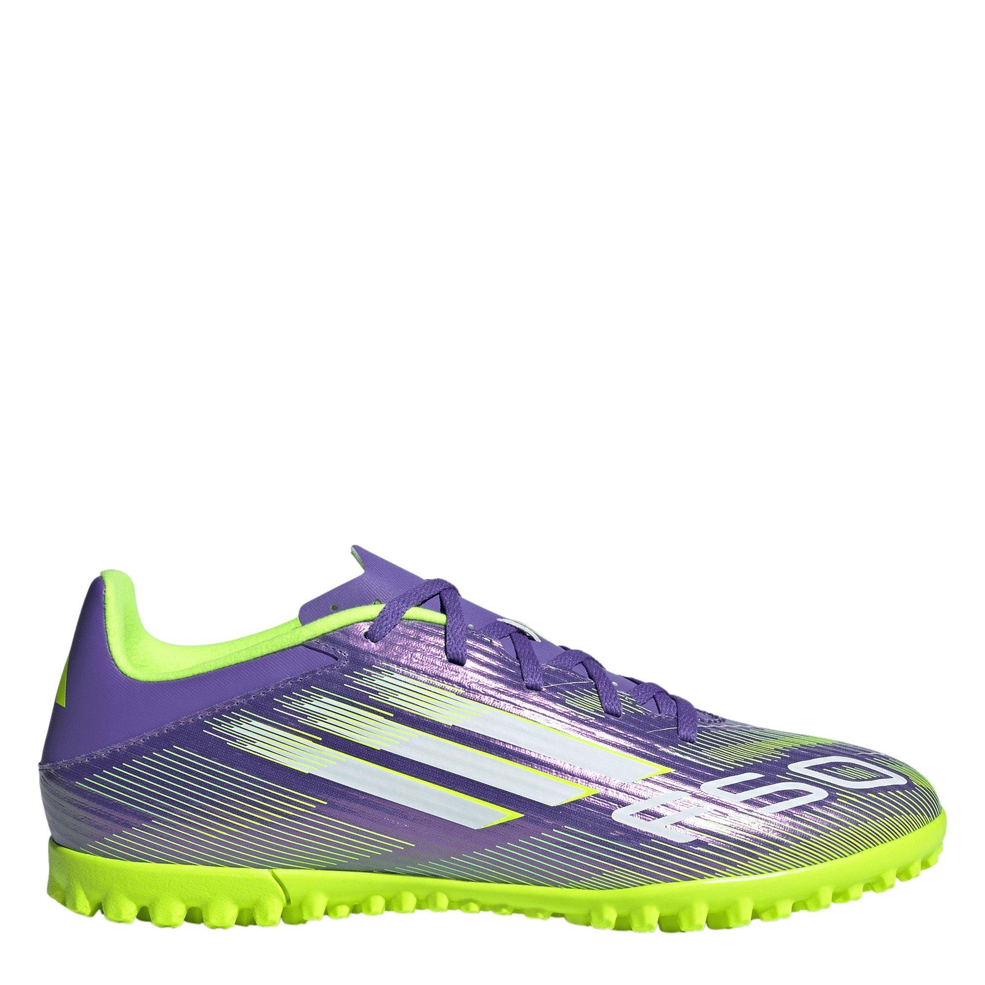 Adidas Men's F50 Club Astro Adults Turf Football Boots - Purple/White - 11 (46)
