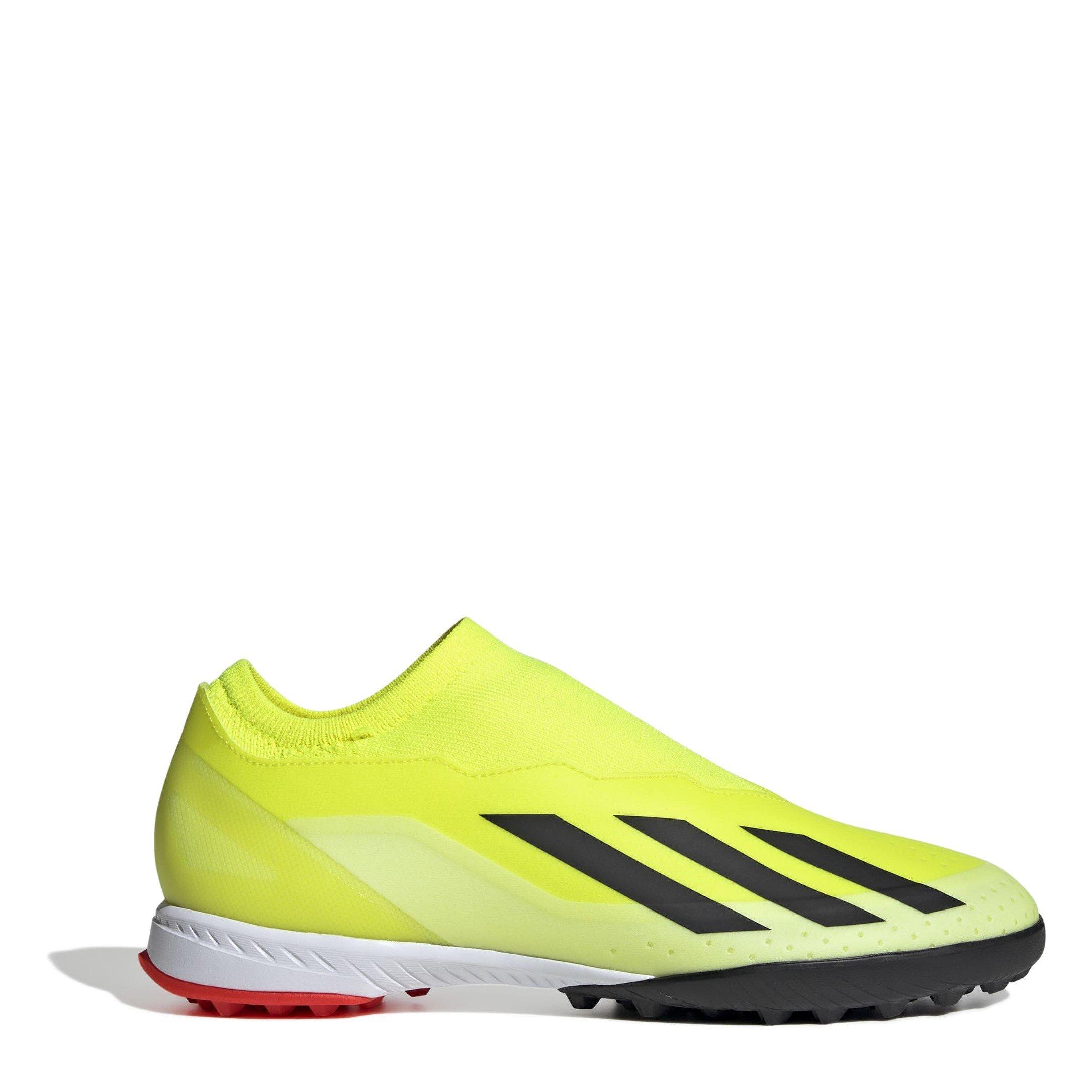 Yellow/Blk/Wht - adidas - X Crazyfast League Laceless Astro Turf football Boots - 1