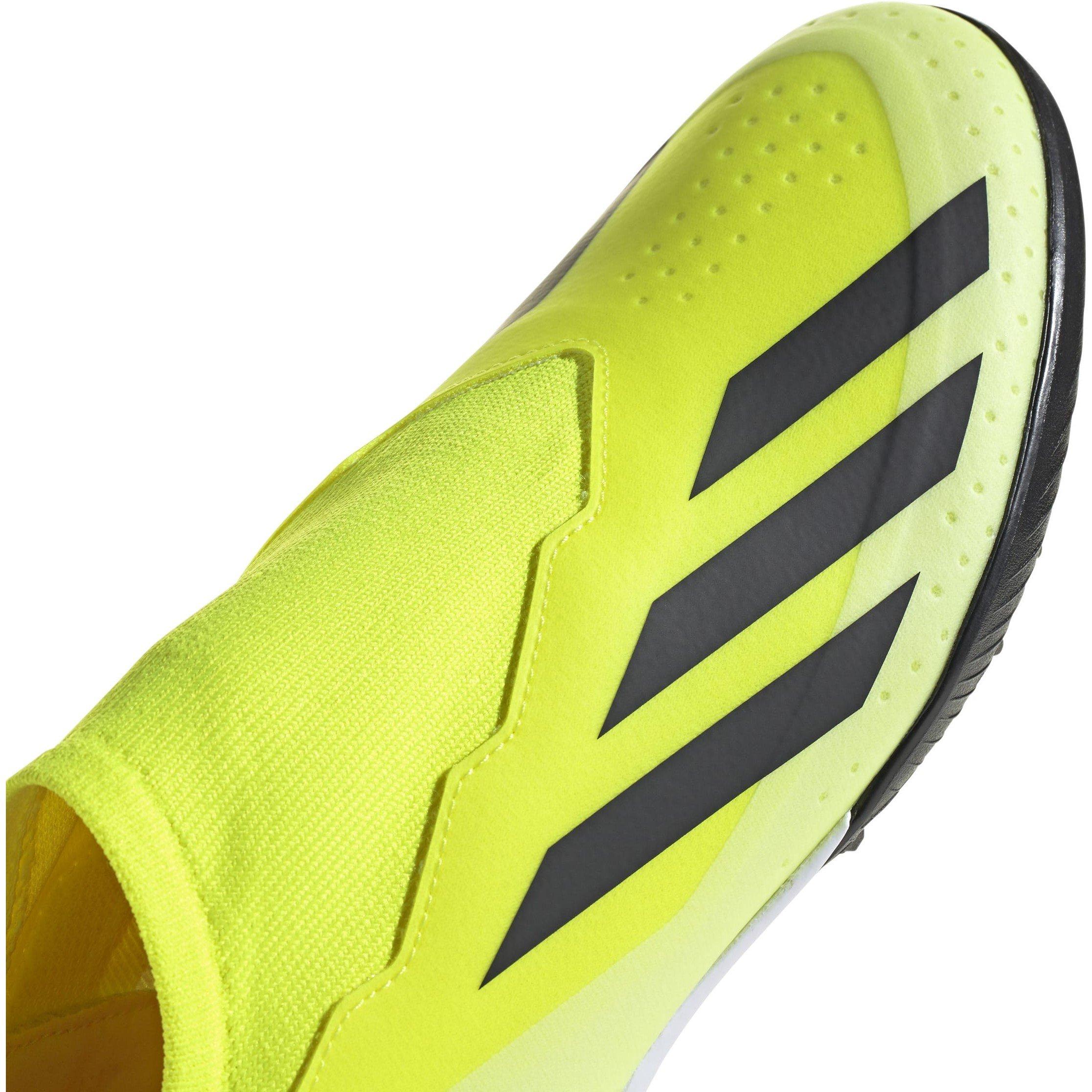 Žuto/Crno/Bijelo - adidas - X Crazyfast League Laceless Astro Turf football Boots - 7