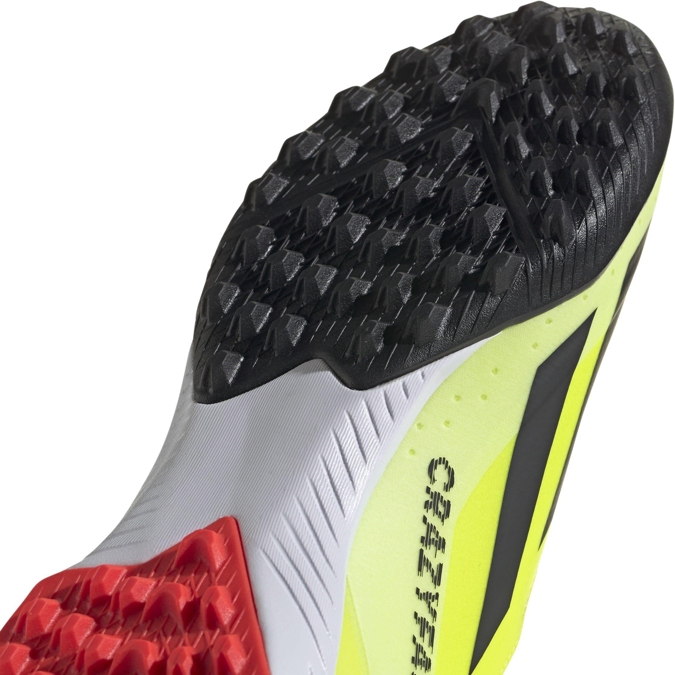 Žuto/Crno/Bijelo - adidas - X Crazyfast League Laceless Astro Turf football Boots - 8