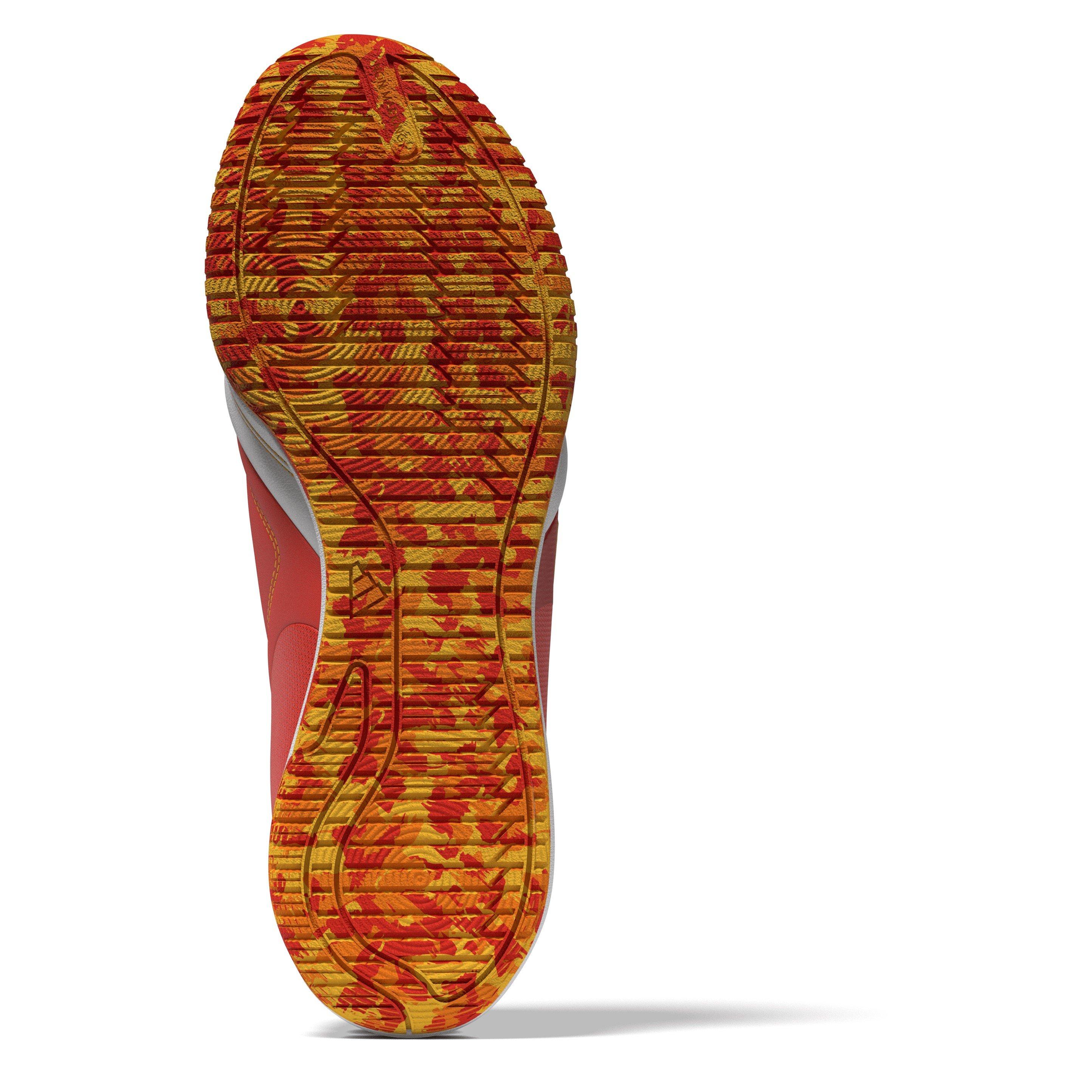 Orange/White - adidas - Top Sala Indoor Court Trainers - 3