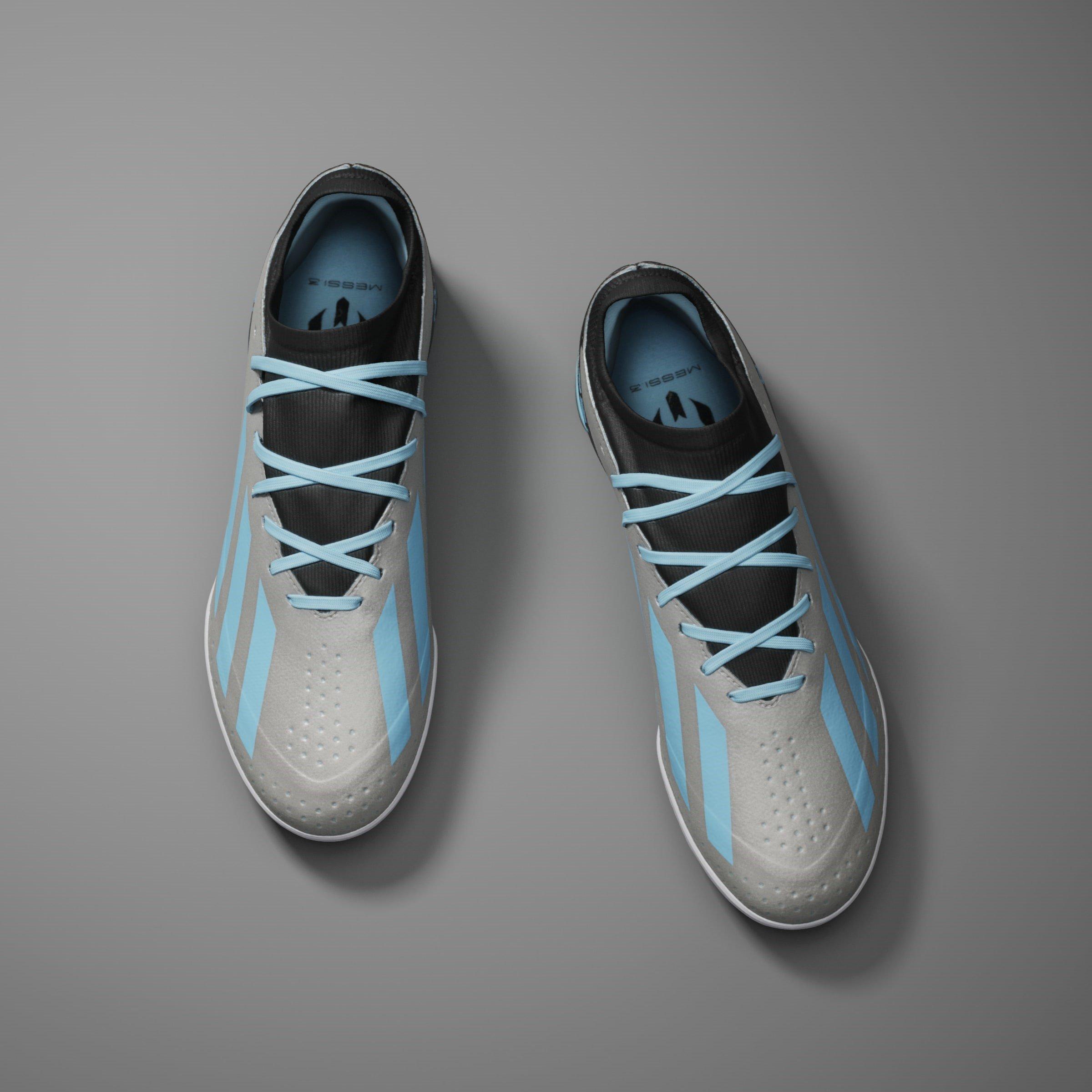 Plateado/Azul/Negro - adidas - X Crazyfast League Turf Football Boots - 15