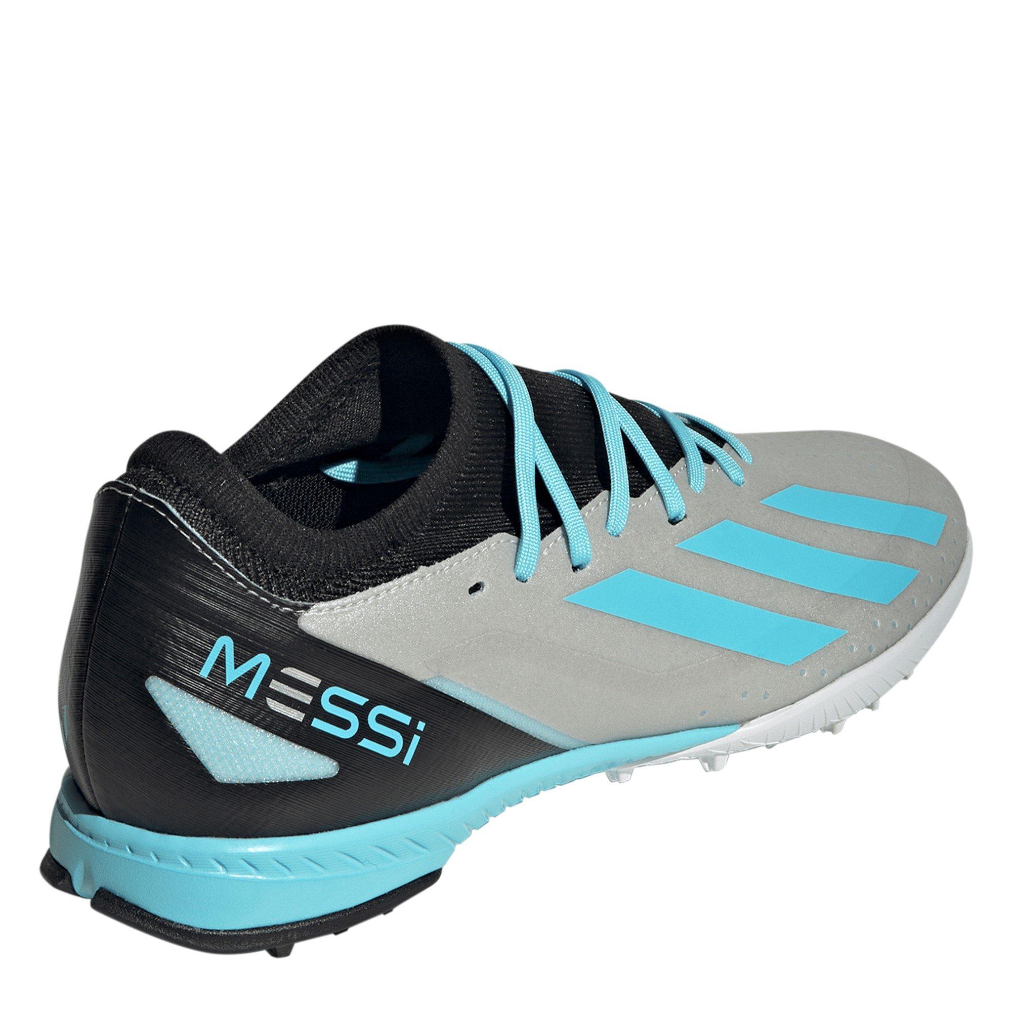 Plateado/Azul/Negro - adidas - X Crazyfast League Turf Football Boots - 4