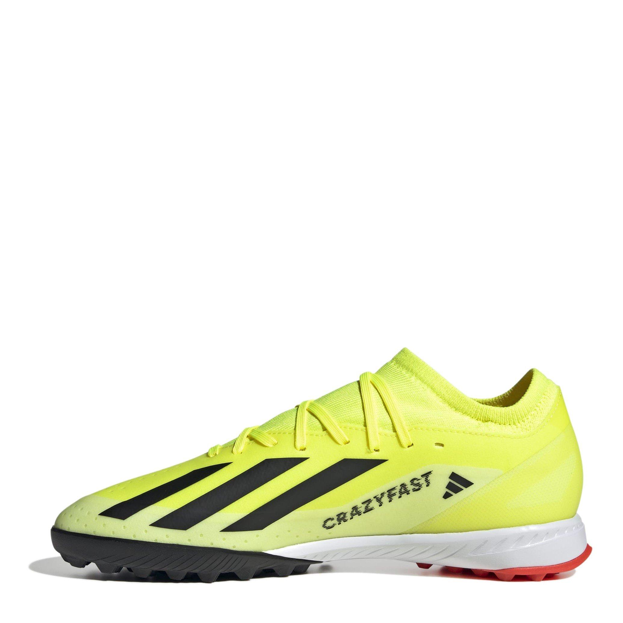 Geel/Zwart/Wit - adidas - X Crazyfast League Turf Football Boots - 2