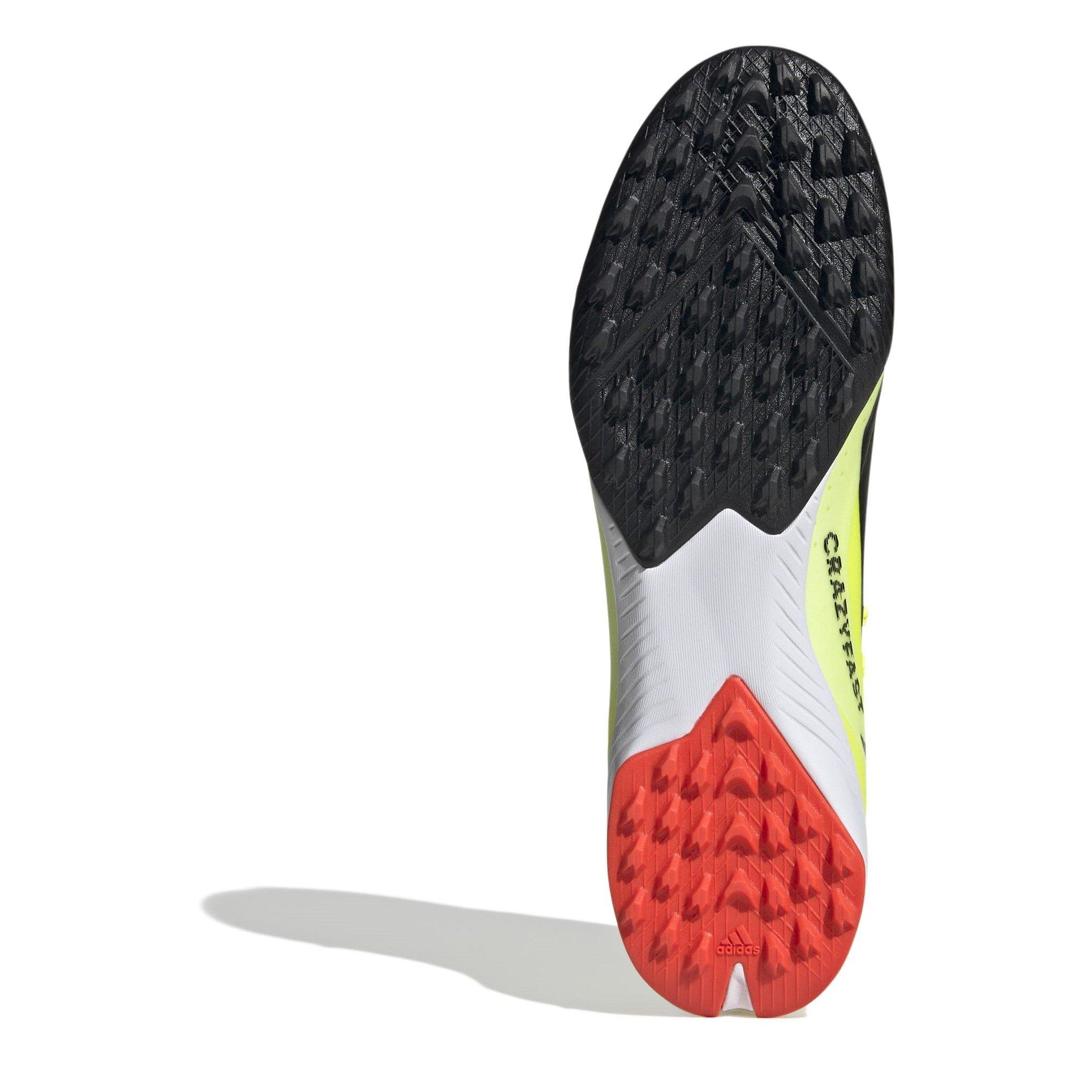 Geel/Zwart/Wit - adidas - X Crazyfast League Turf Football Boots - 6