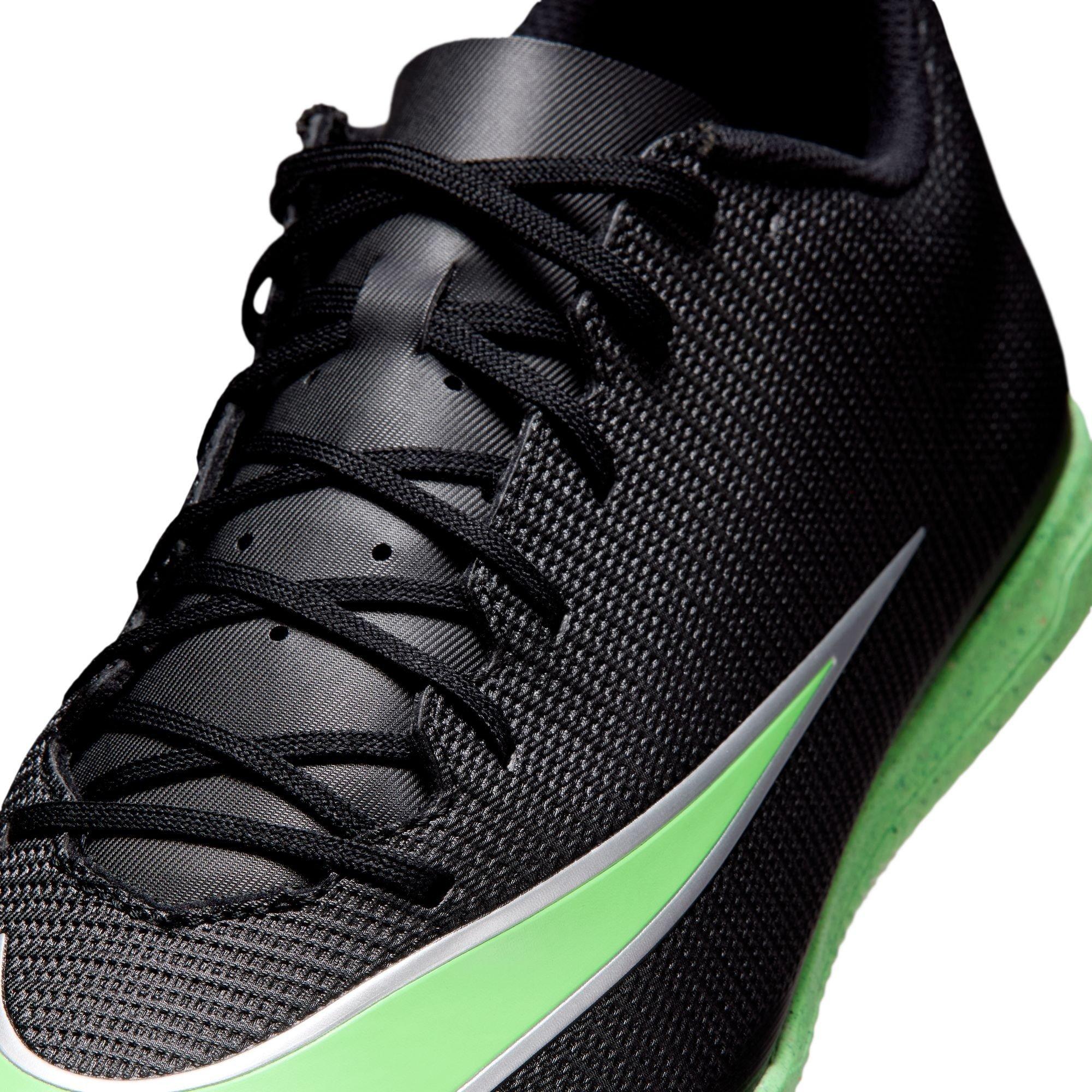 Zwart/Groen - Nike - Men's Mercurial Club Indoor Football Boot - 7