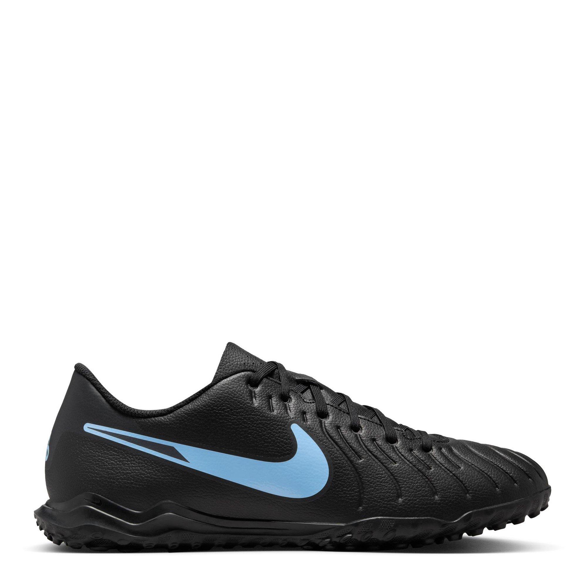 Nike Men's Tiempo Legend 10 Club Adults Astro Turf Football Boots - Black/Black - 9.5 (44.5)