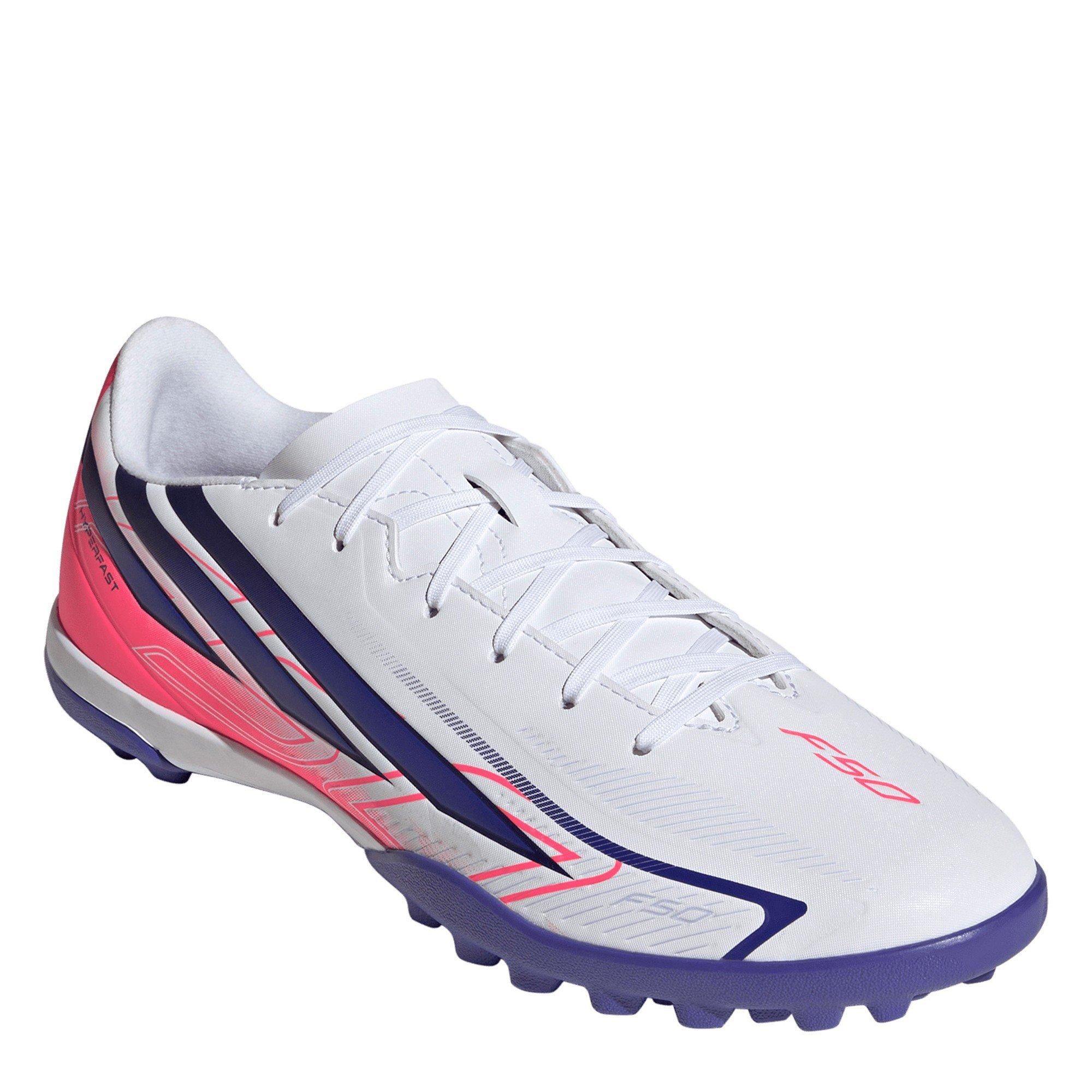 Wit/Koraal - adidas - F50 Hyperfast Club Turf Football Shoes Mens - 3