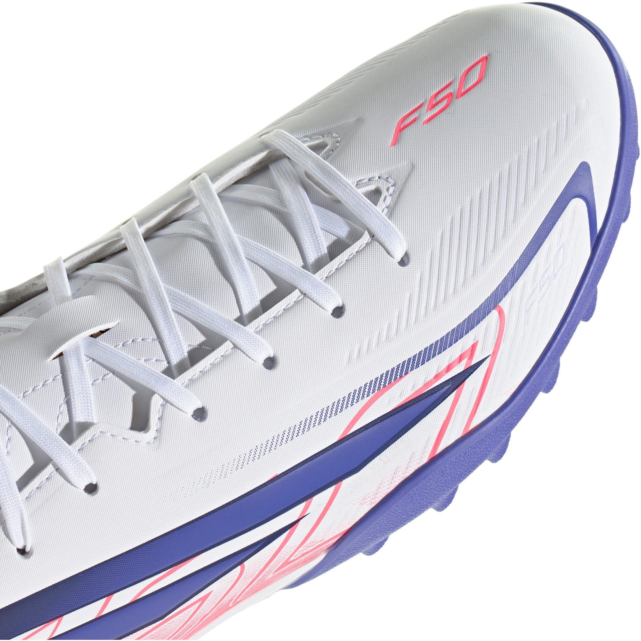 Wit/Koraal - adidas - F50 Hyperfast Club Turf Football Shoes Mens - 8