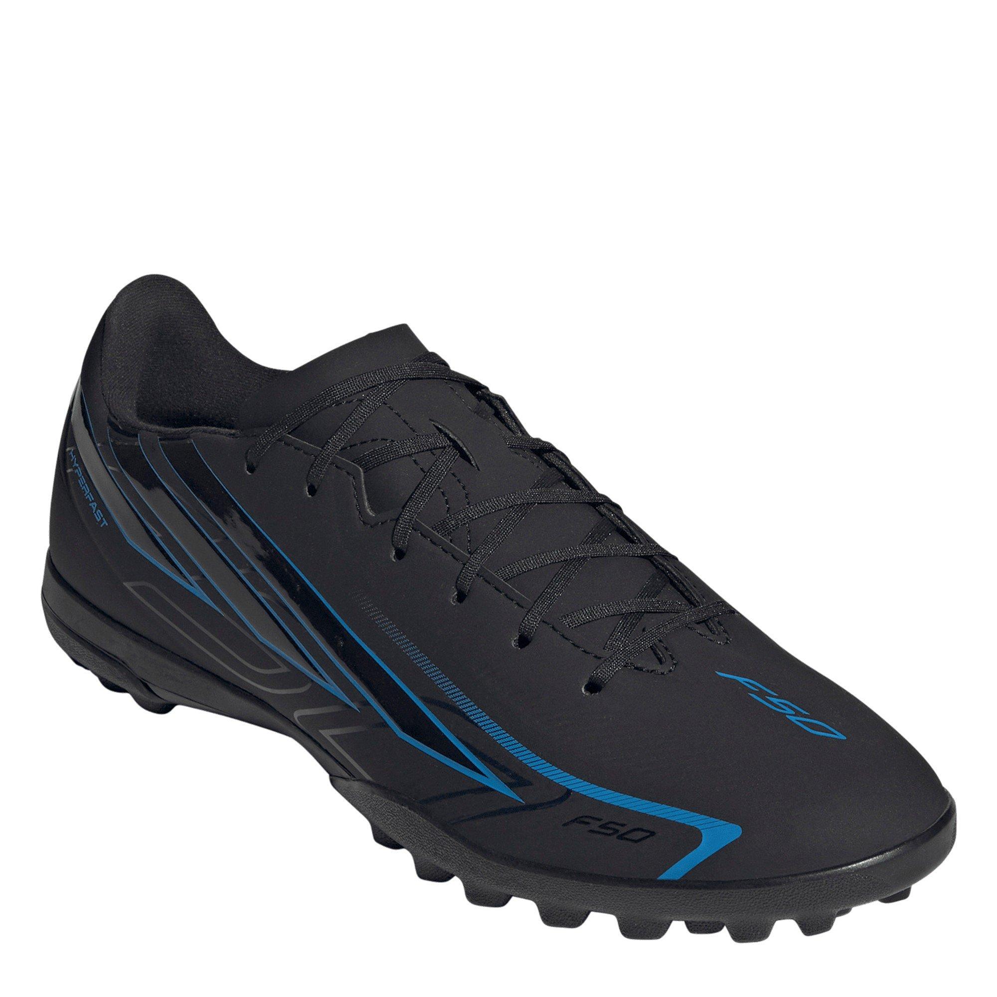 Black/Blue - adidas - F50 Hyperfast Club Turf Football Shoes Mens - 3