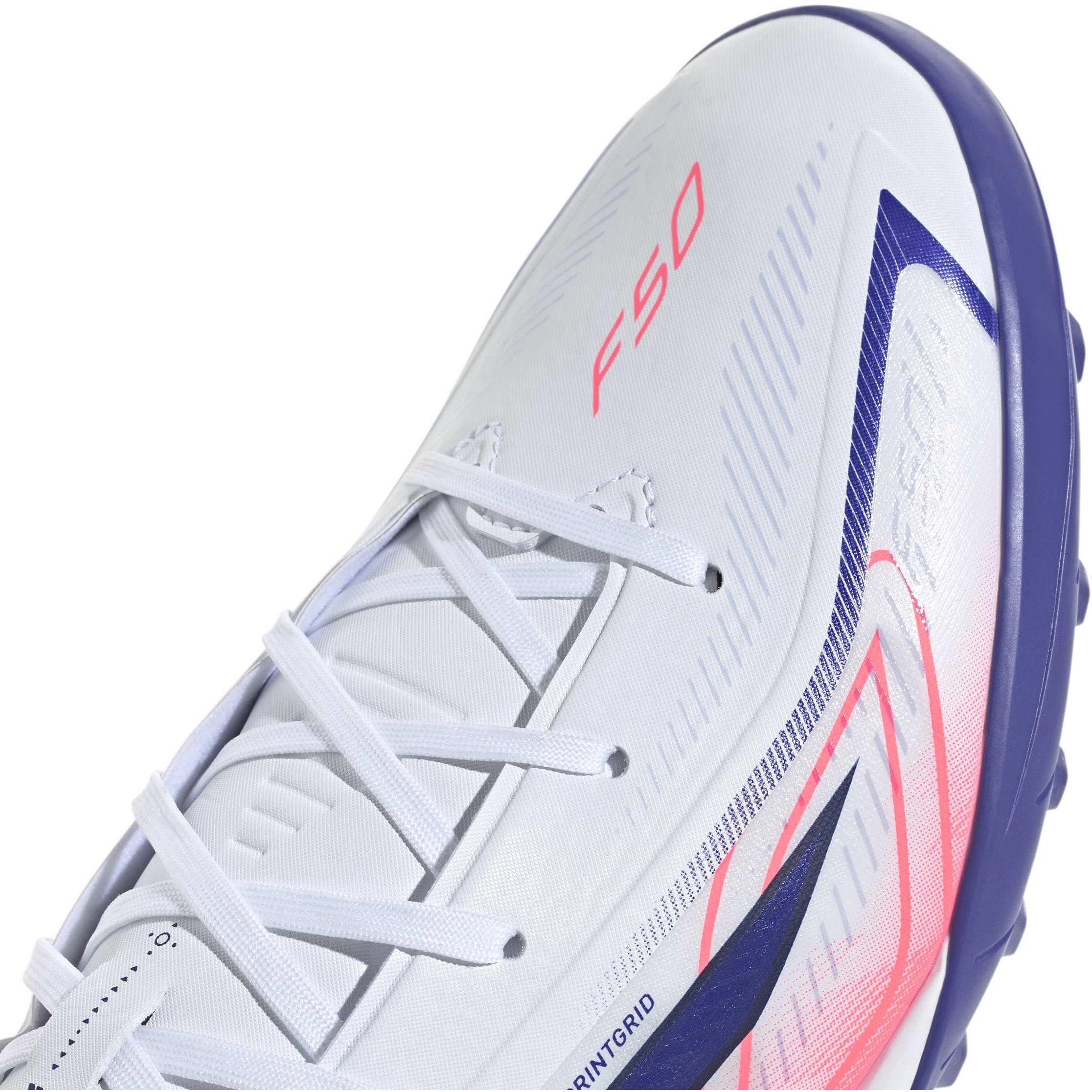 Wit/Koraal - adidas - F50 Hyperfast League Turf Football Boots Mens - 9