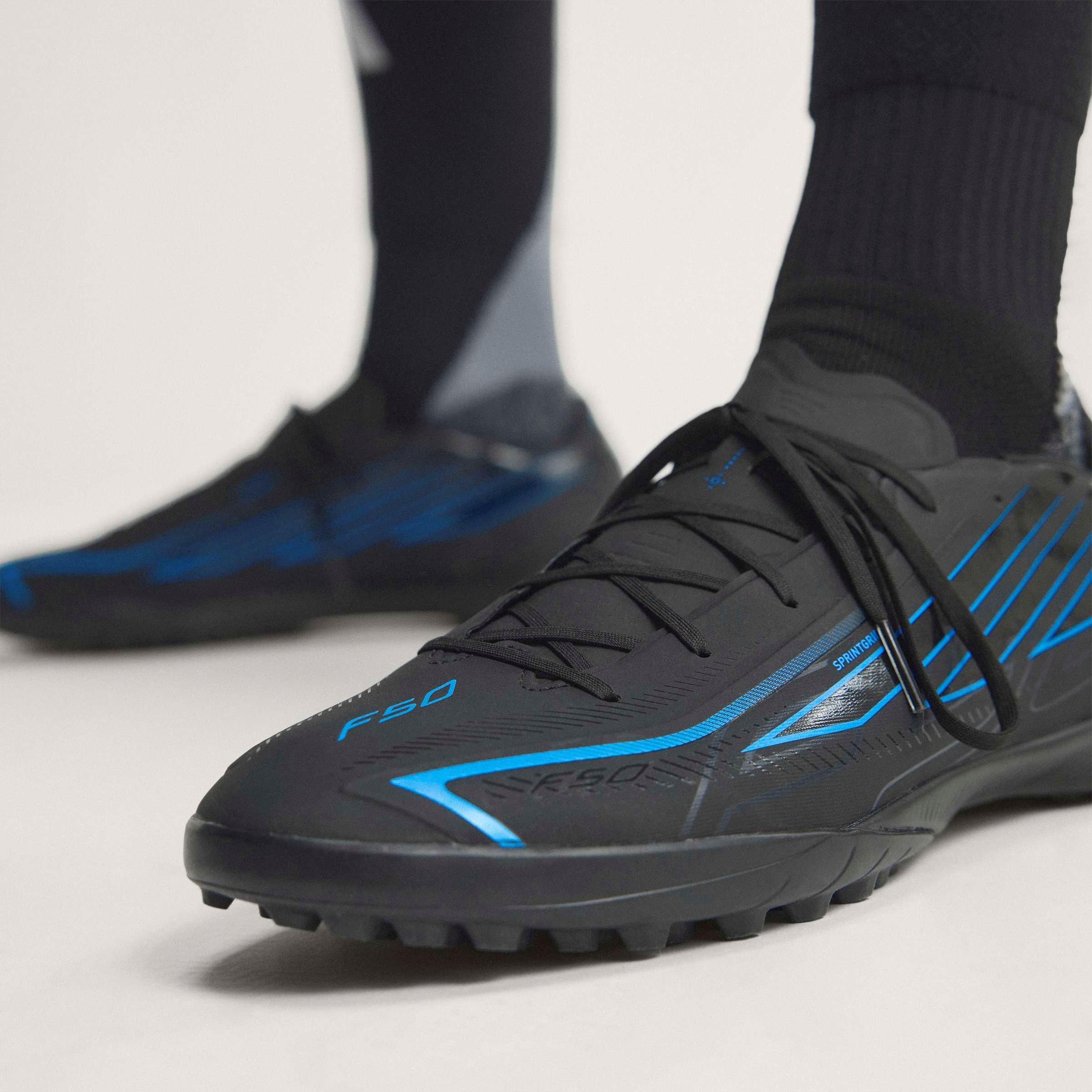 Black/Blue - adidas - F50 Hyperfast League Turf Football Boots Mens - 3