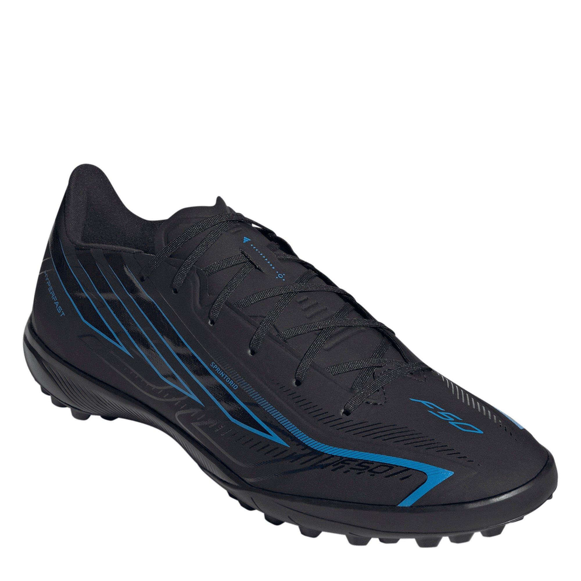 Black/Blue - adidas - F50 Hyperfast League Turf Football Boots Mens - 4