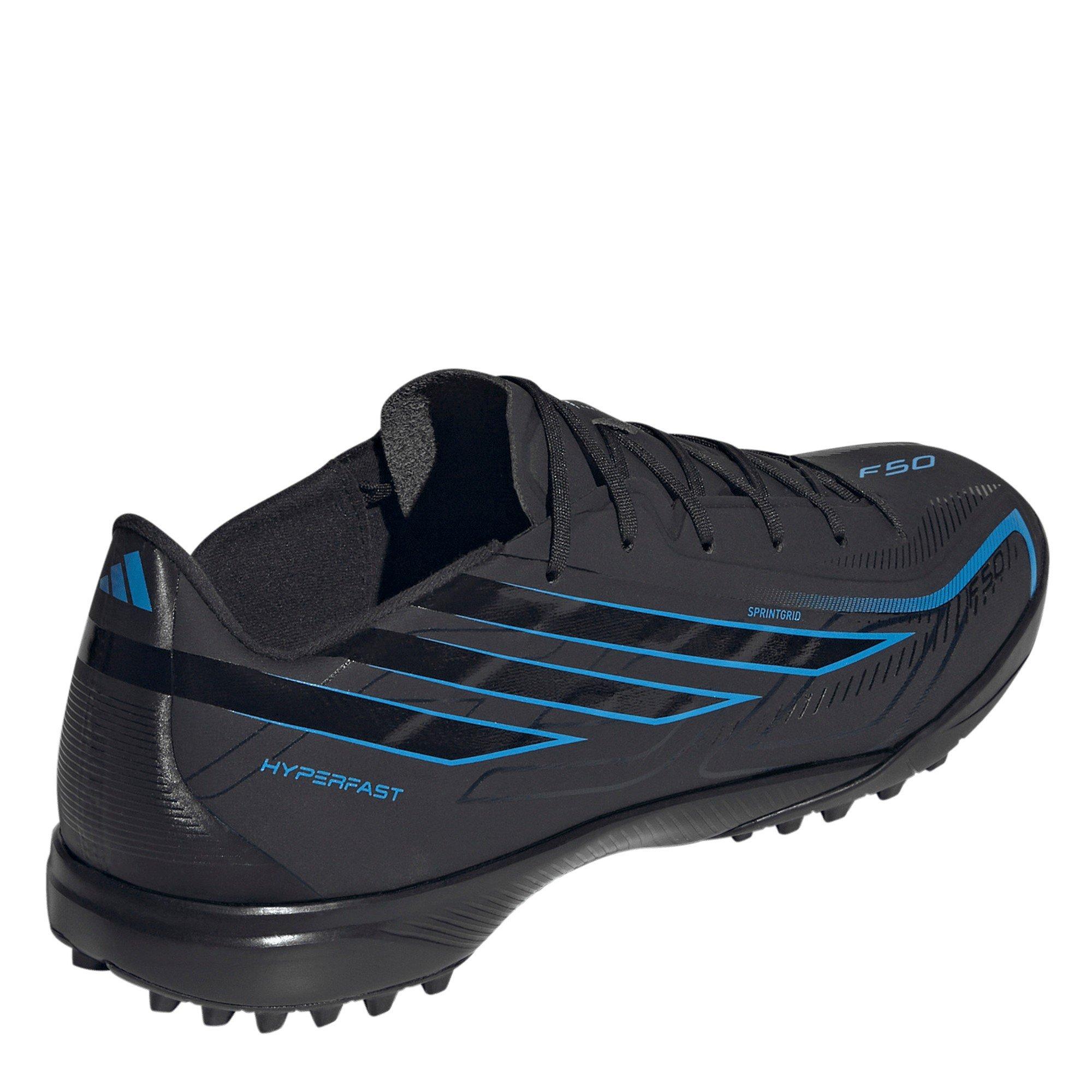 Black/Blue - adidas - F50 Hyperfast League Turf Football Boots Mens - 5