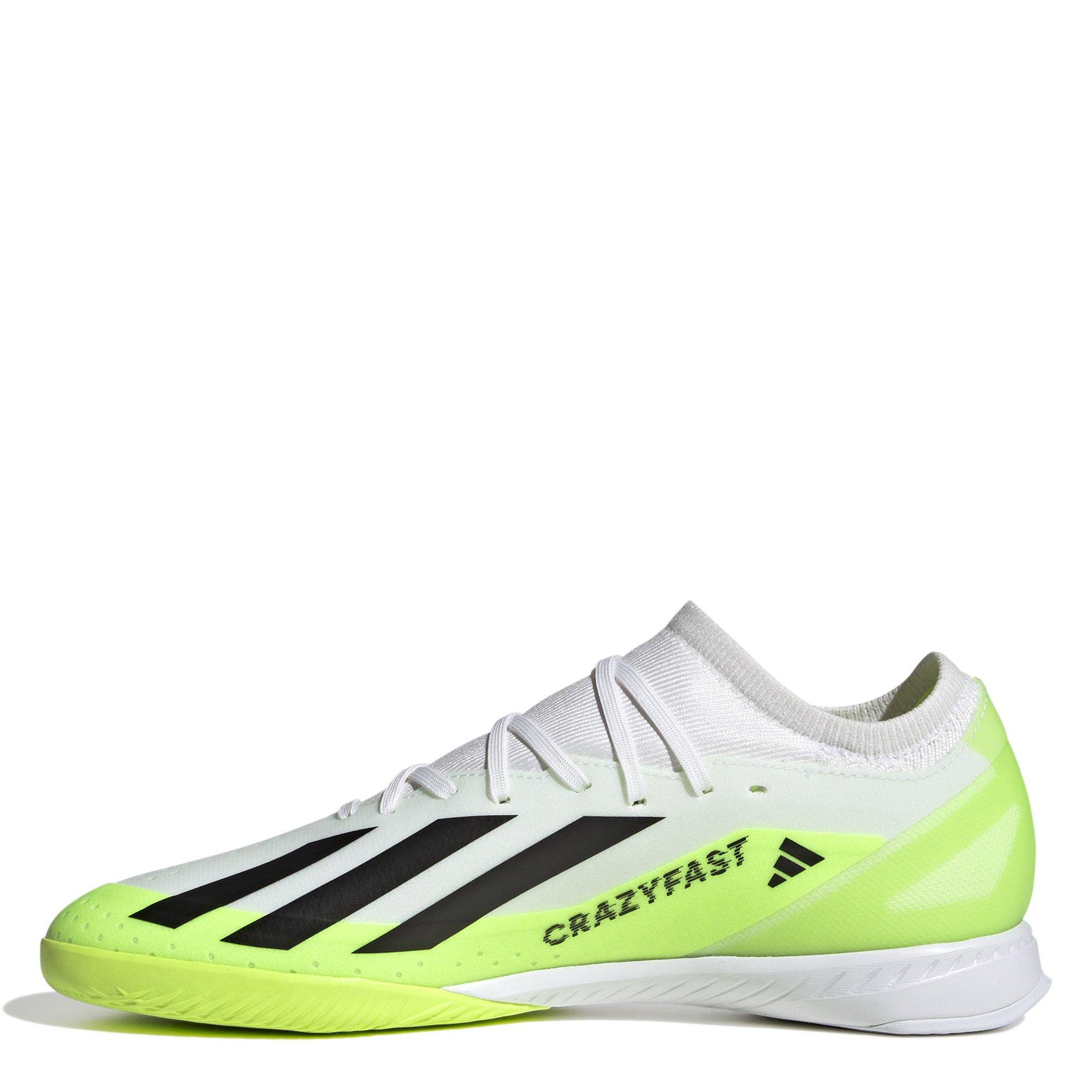 White/Blk/Lemon - adidas - adidas X Crazyfast.3 Indoor Football Boots - 2