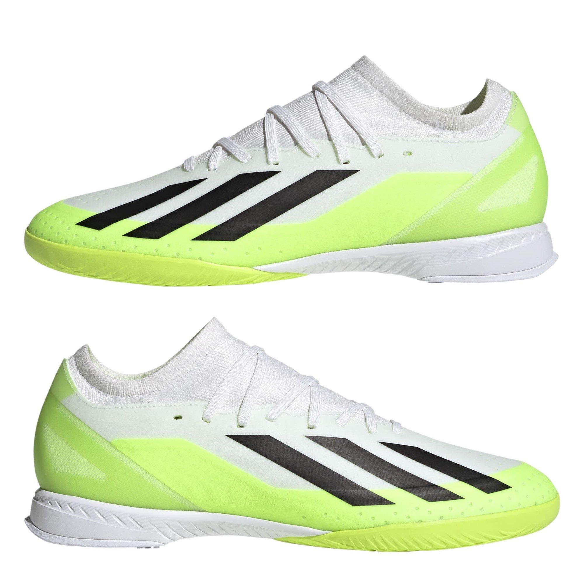 White/Blk/Lemon - adidas - adidas X Crazyfast.3 Indoor Football Boots - 9