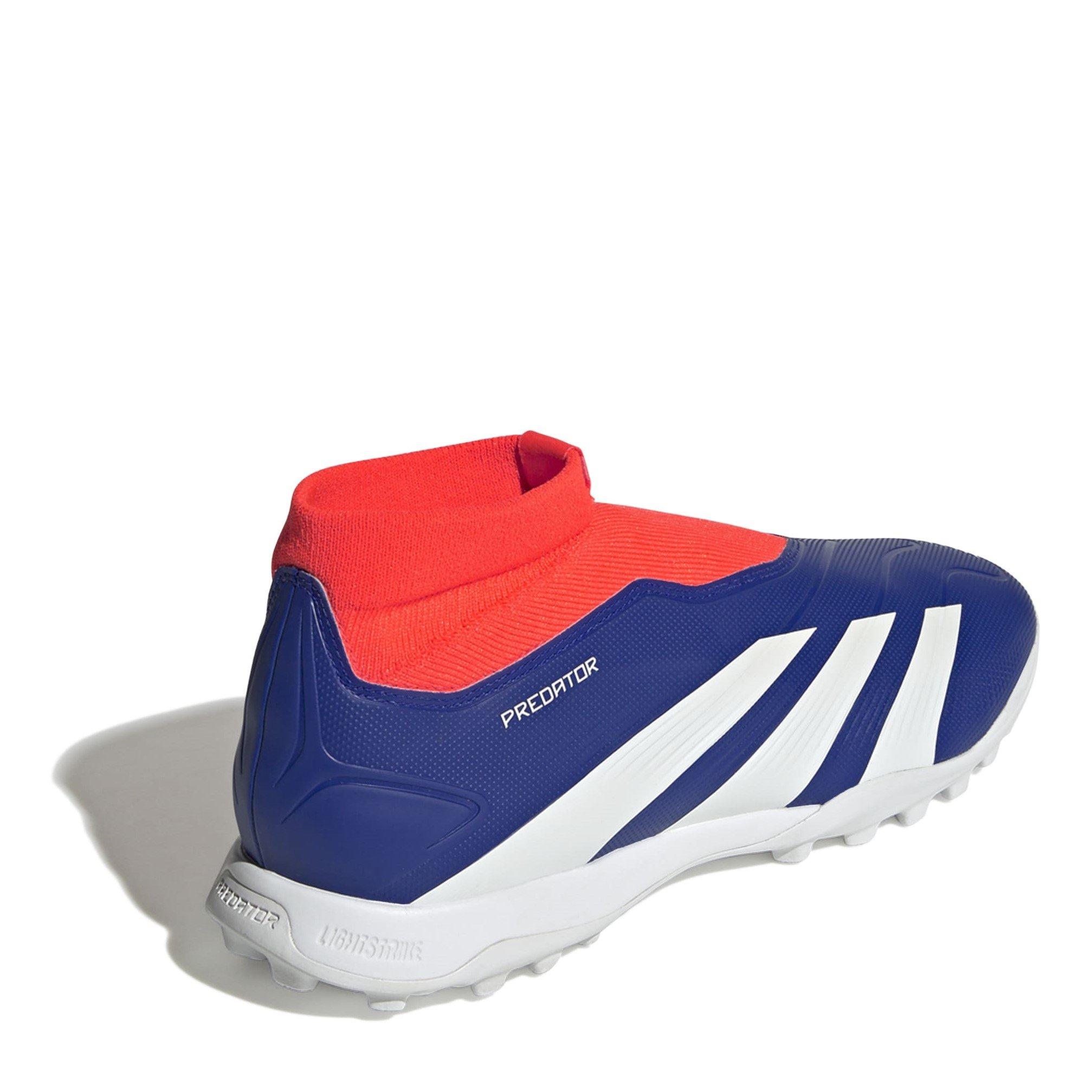 Klar Blå - adidas - Predator League Laceless Astro Turf Football Boots - 4