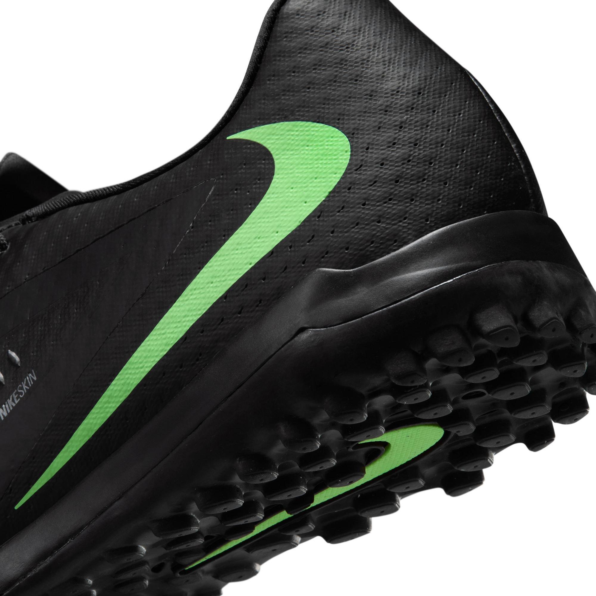 Black/Green - Nike - Phantom 6 Low Academy Adults Astro Turf Football Boots - 9