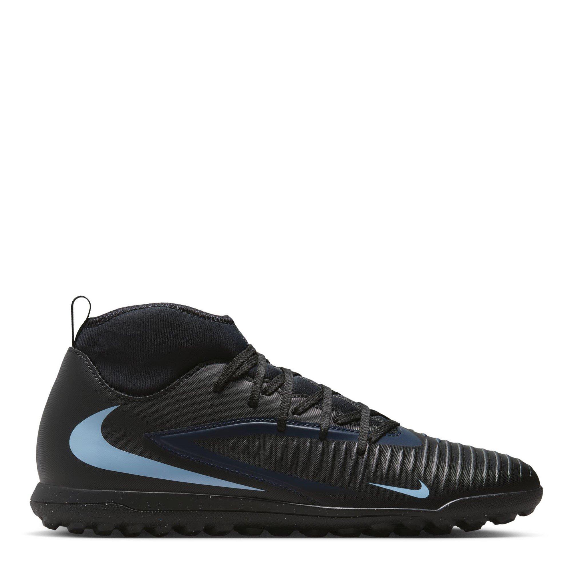 Nike Men's Phantom 6 Club Adults Astro Turf Football Boots - Black/Black - 10 (45)