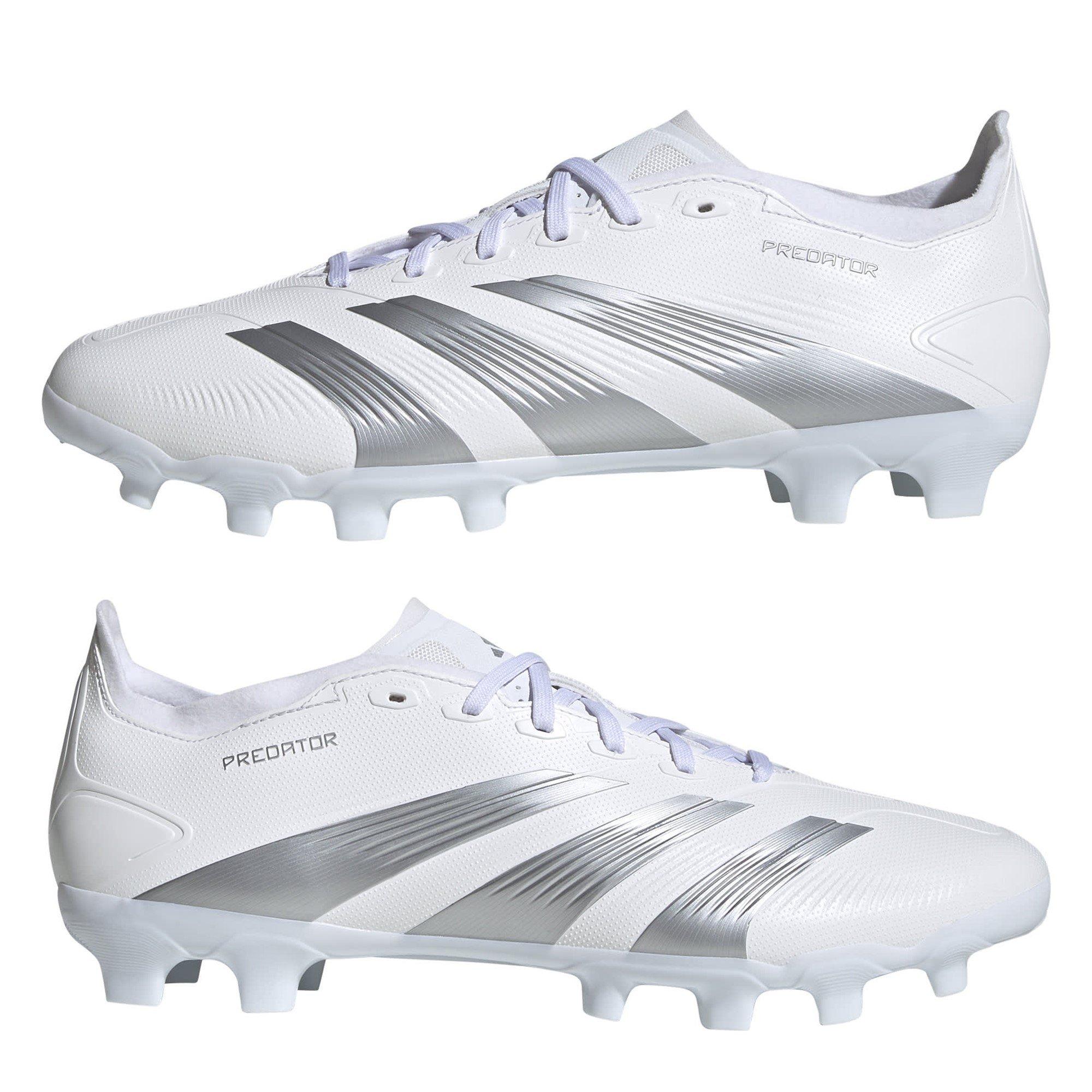 Wht/Slr/Gry - adidas - Predator 24 League Low Multi-Ground Football Boots - 9