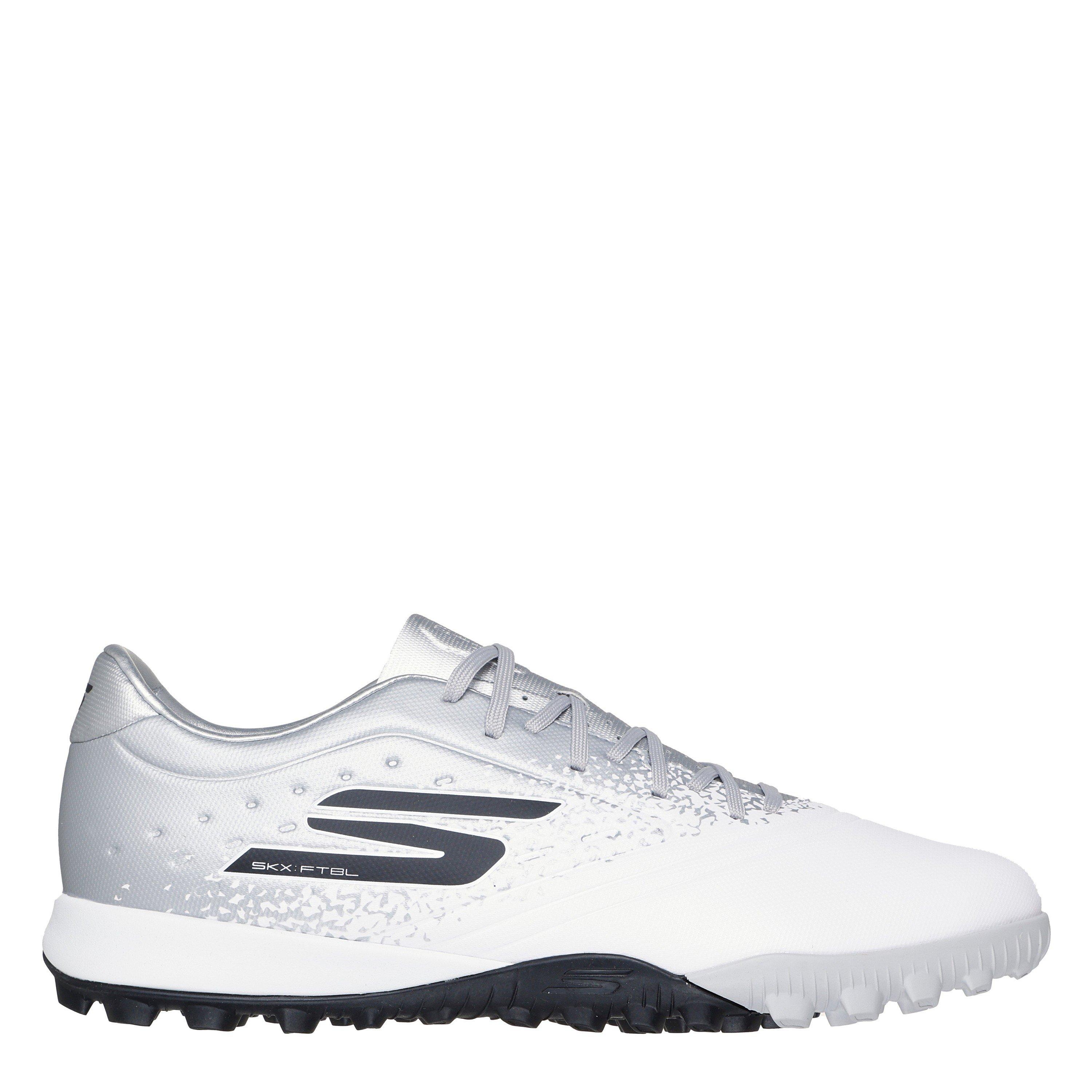 Skechers Men's Razor Academy Adults Astro Turf Football Boots - Wht/Slvr - 8.5 (42.5)