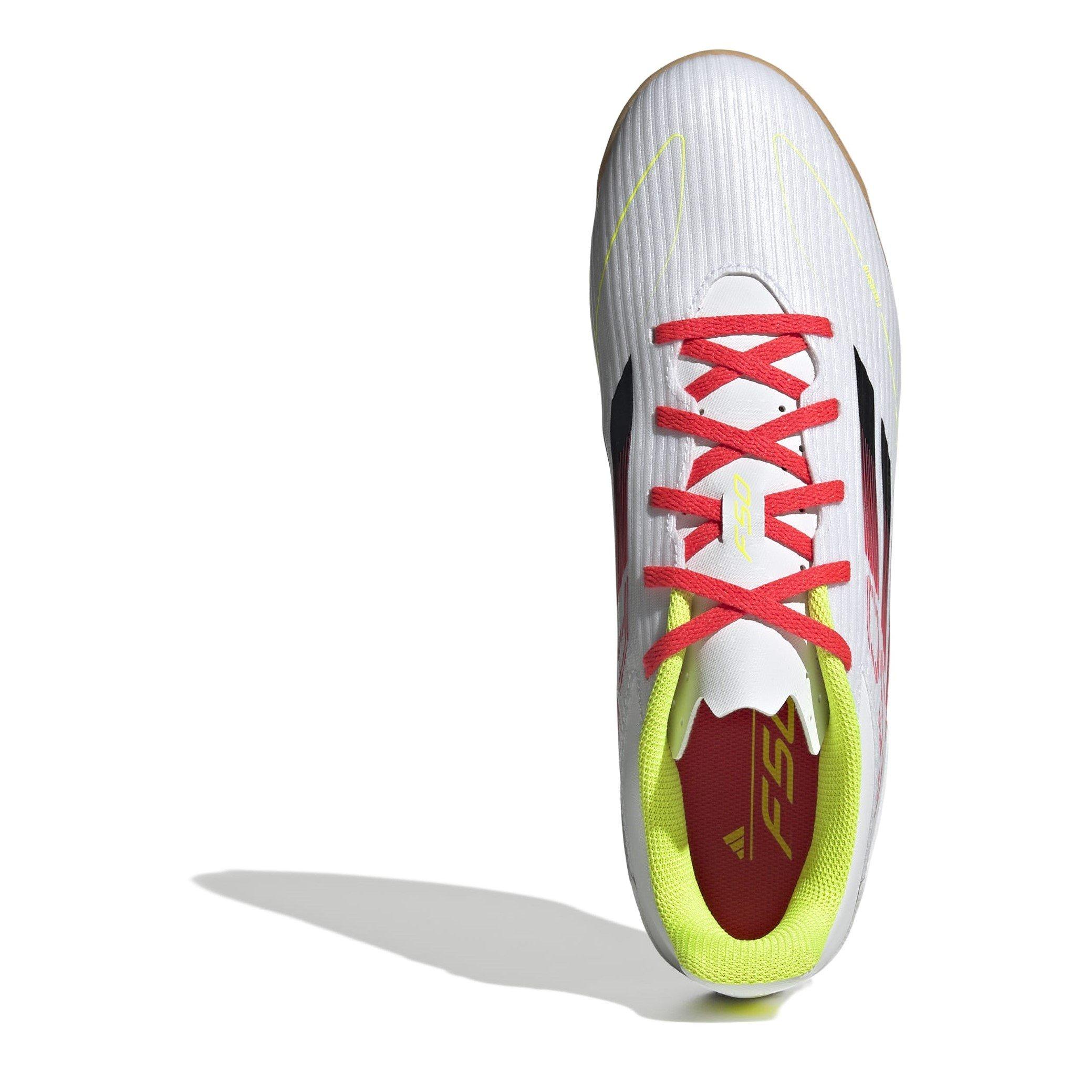 Ft.Wht/S.Yellow - adidas - F50 Club Indoor Football Boots - 5