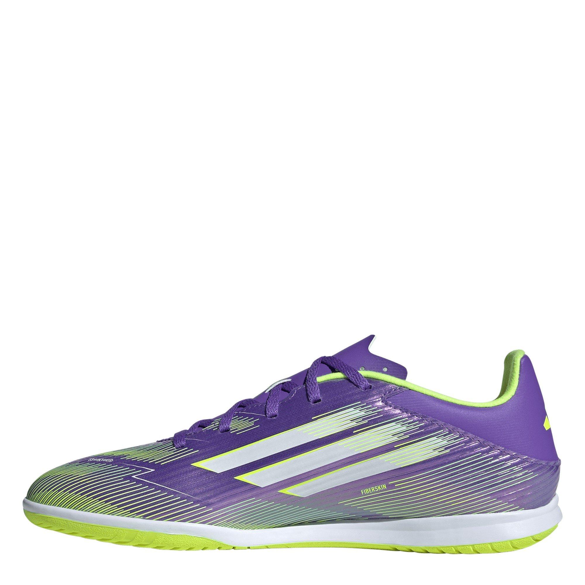 Purple/Lemon - adidas - F50 Club Adults Indoor Football Boots - 2
