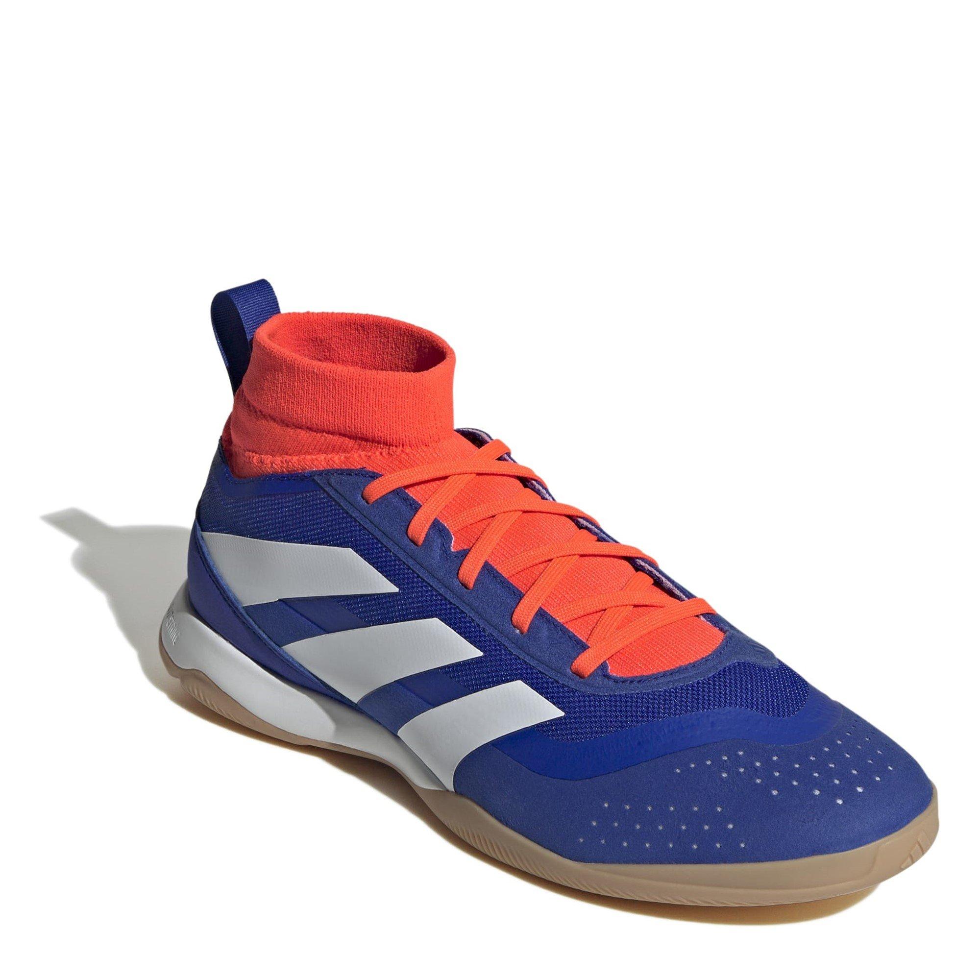Blue/Wht/S.Red - adidas - Predator League Mid Cut Indoor Football Boots - 3