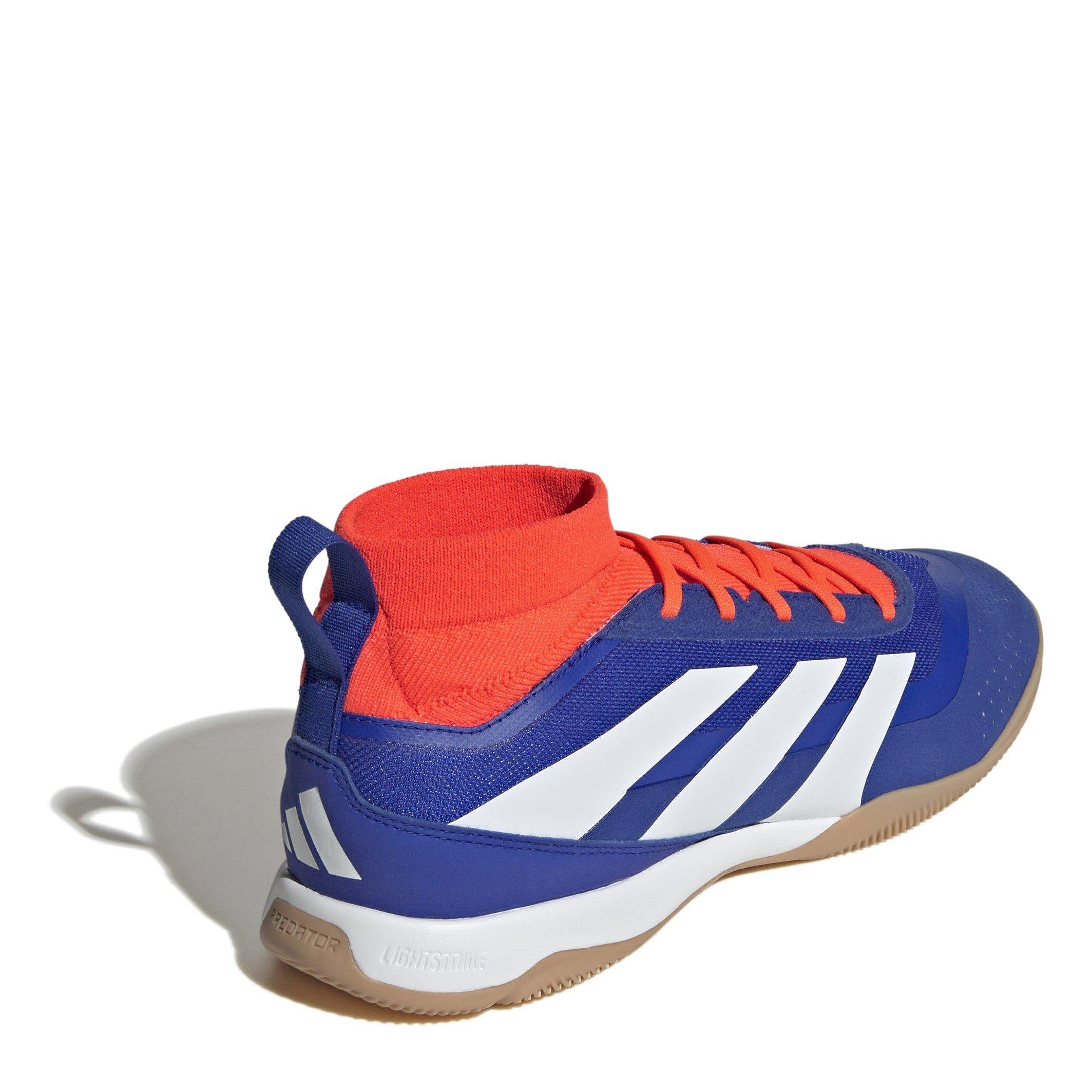 Blue/Wht/S.Red - adidas - Predator League Mid Cut Indoor Football Boots - 4