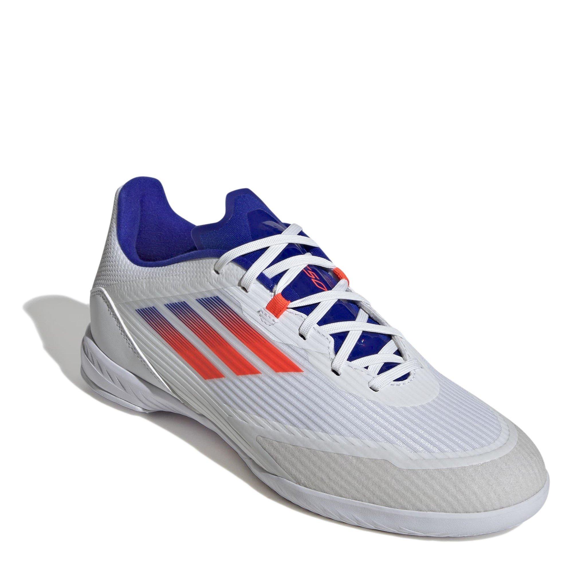 Wht/S.Red/Blue - adidas - F50 League Indoor Football Boots - 3