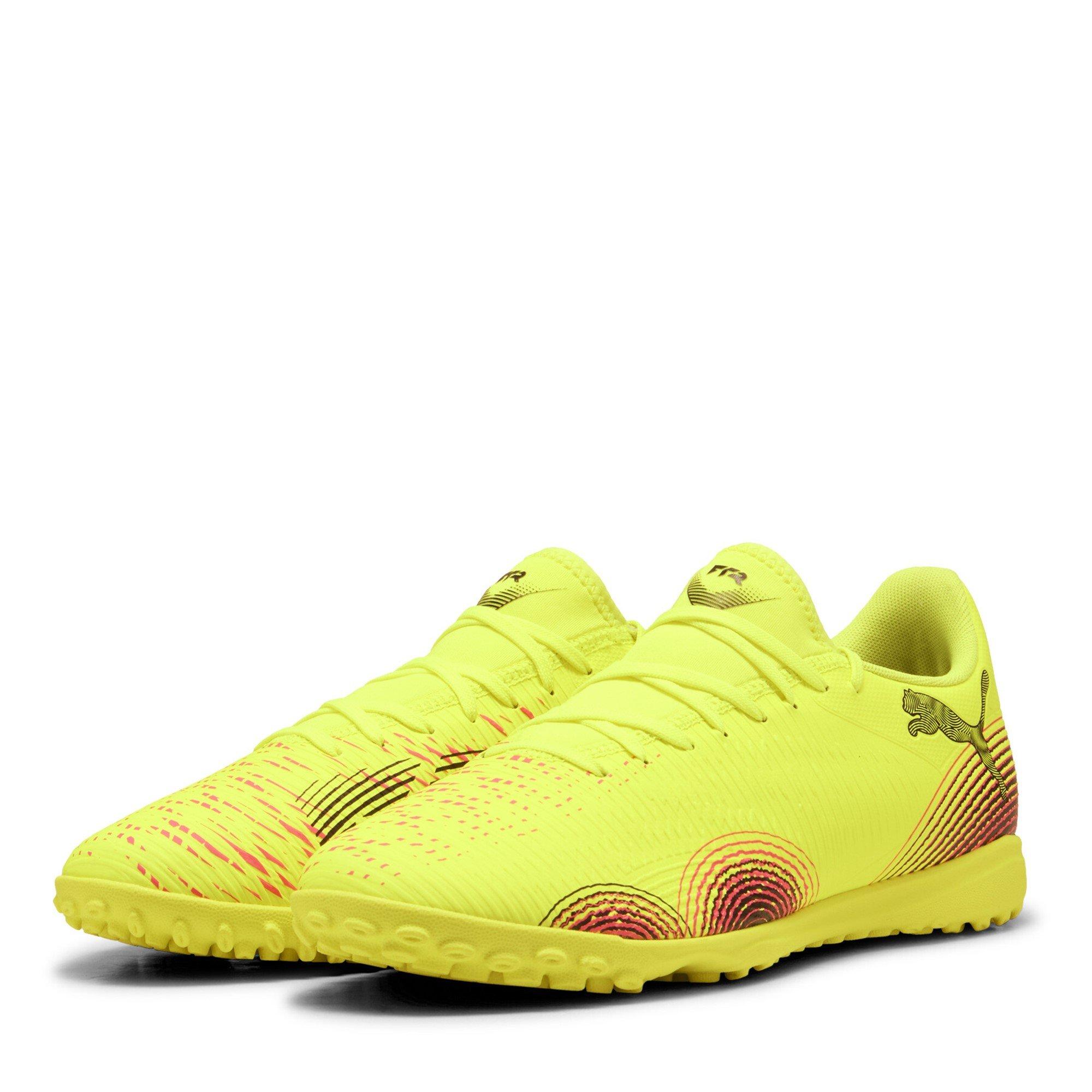 Puma Men's Future 8 Play Astro Turf Football Boots - Yellow/Black - 9 (43)