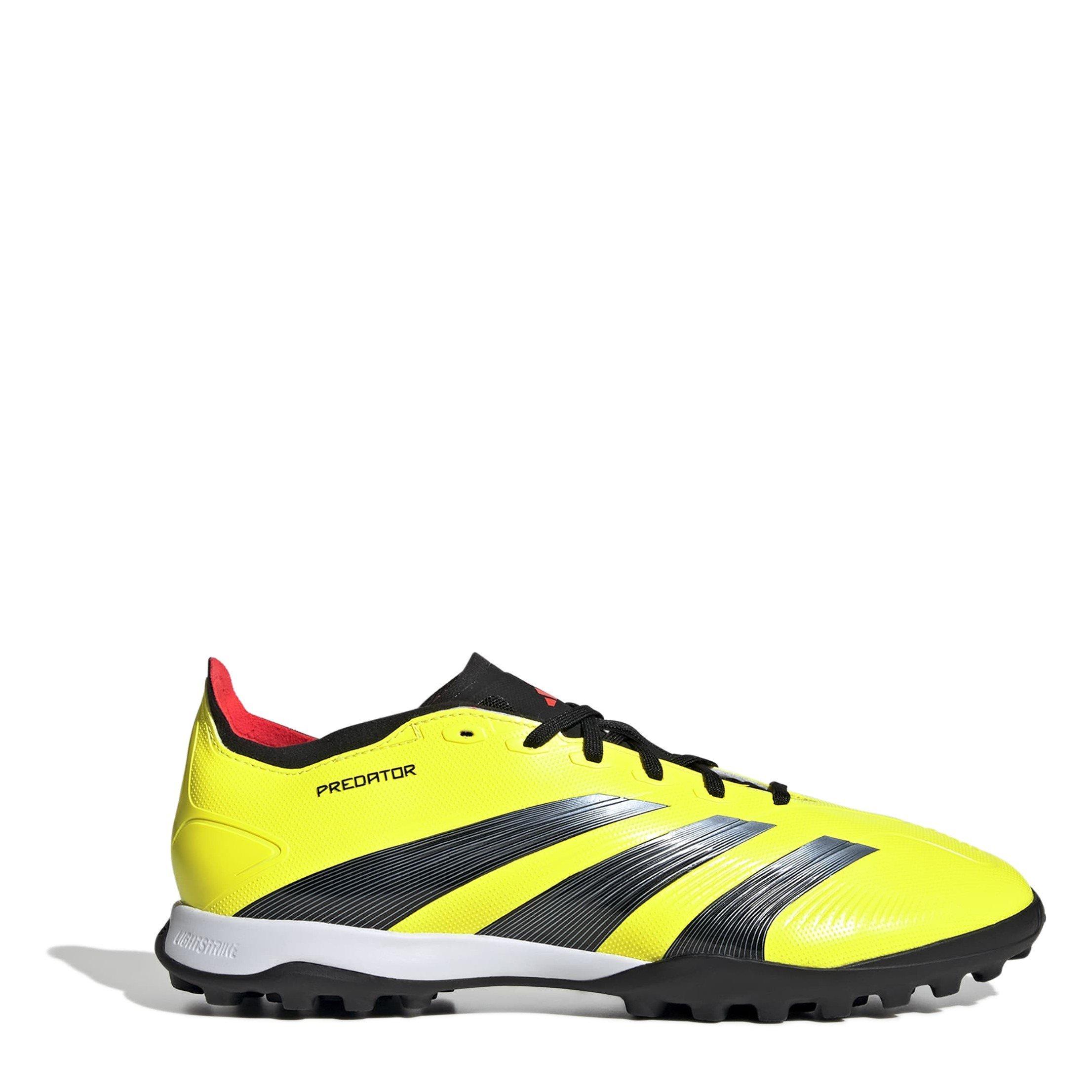 Yellow/Blk/Red - adidas - Predator 24 League Low Turf Football Boots - 1