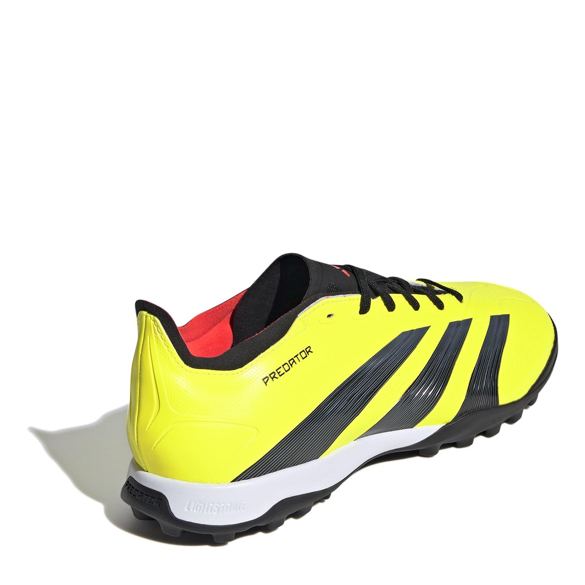 Yellow/Blk/Red - adidas - Predator 24 League Low Turf Football Boots - 4