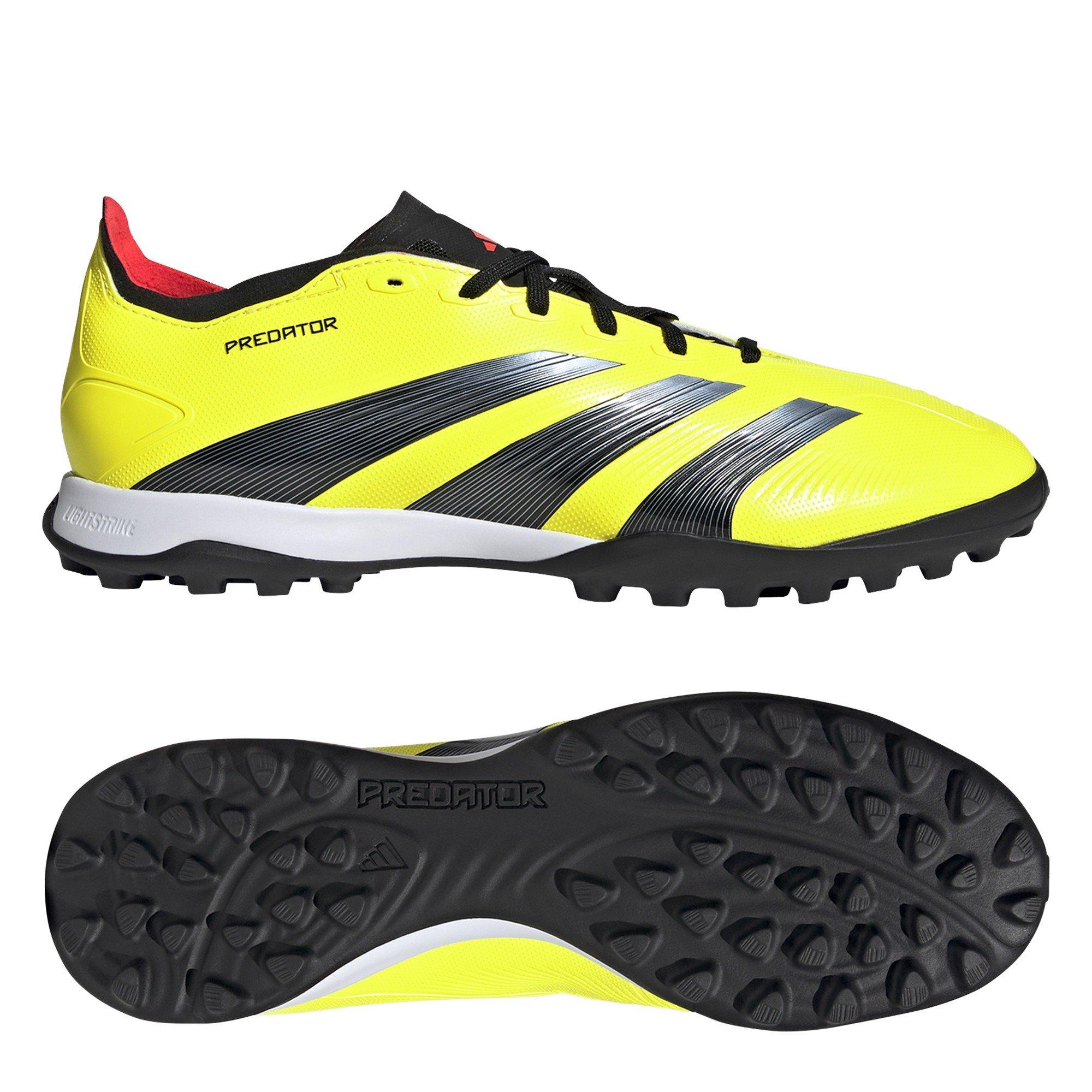 Yellow/Blk/Red - adidas - Predator 24 League Low Turf Football Boots - 10