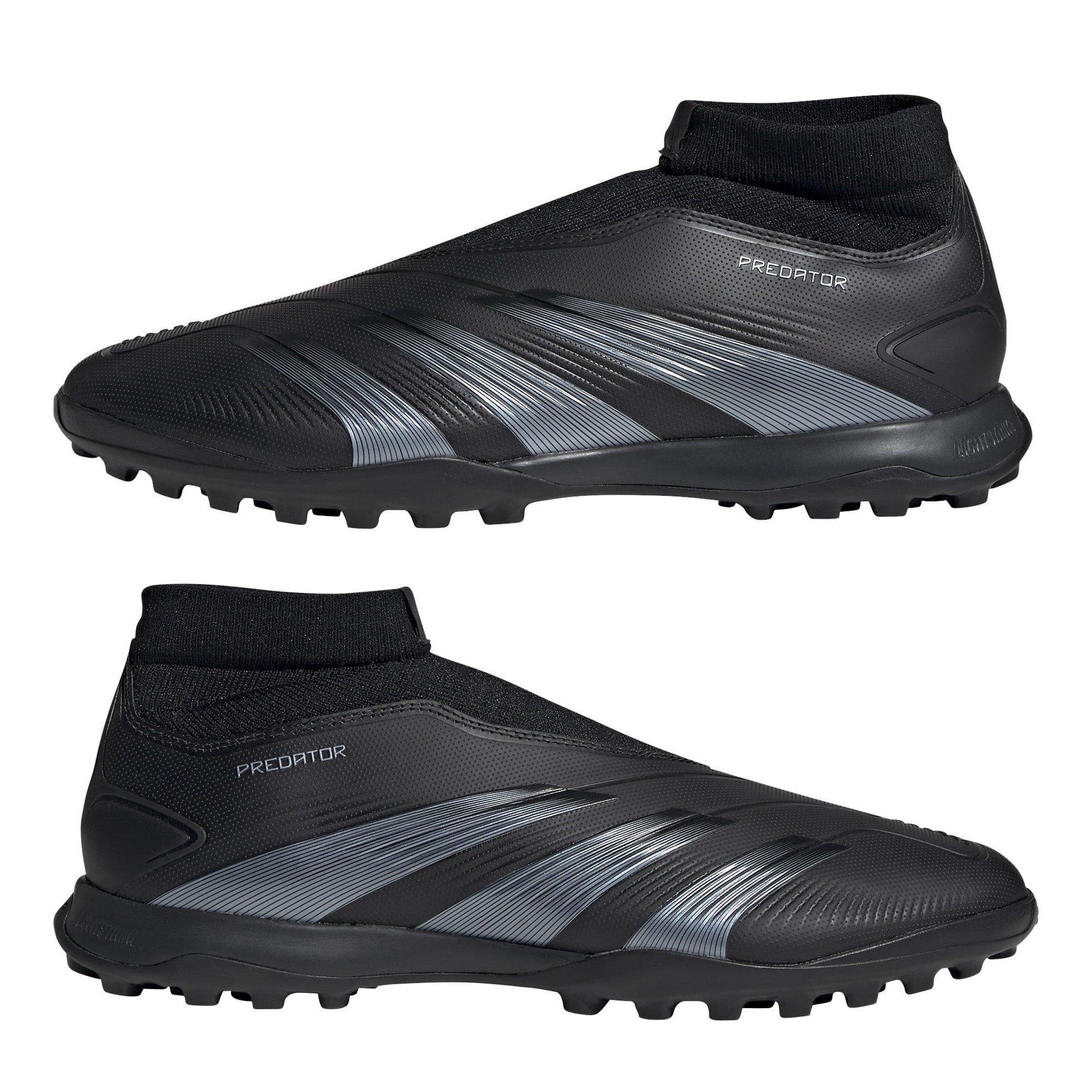 Schwarz/Grau - adidas - Predator 24 League Laceless Turf Boots - 9