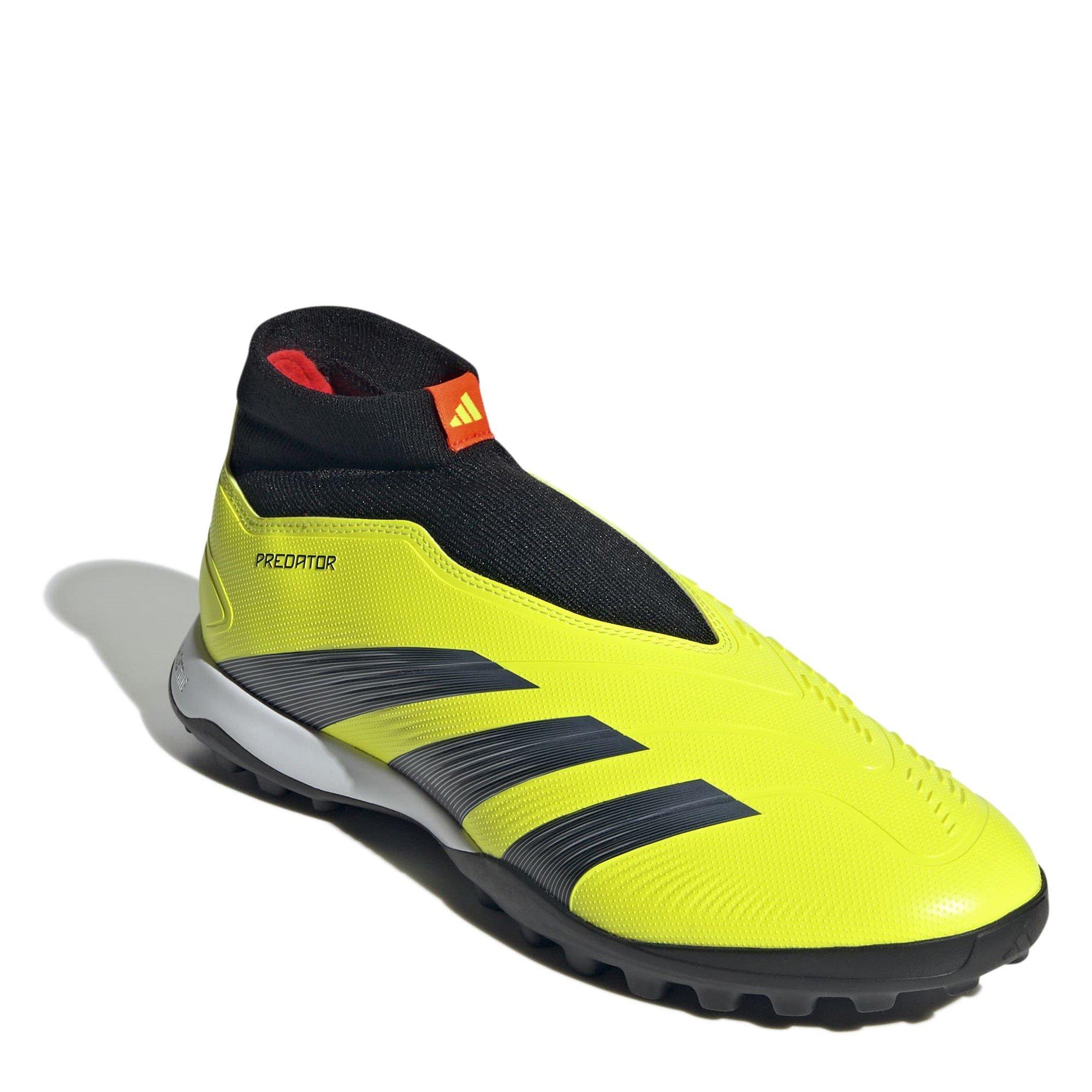 Geel/Zwart/Rood - adidas - Predator 24 League Laceless Turf Boots - 3