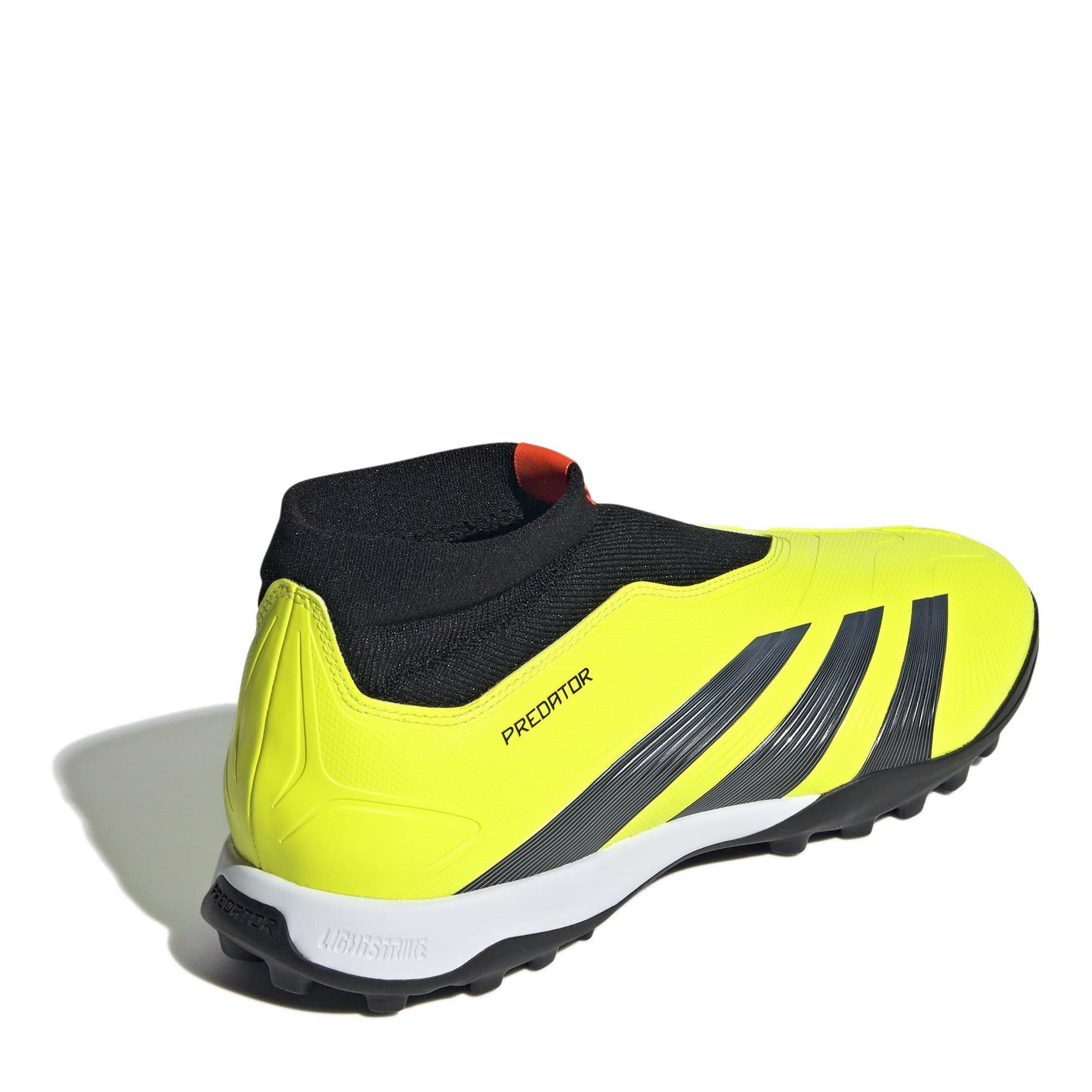 Geel/Zwart/Rood - adidas - Predator 24 League Laceless Turf Boots - 4