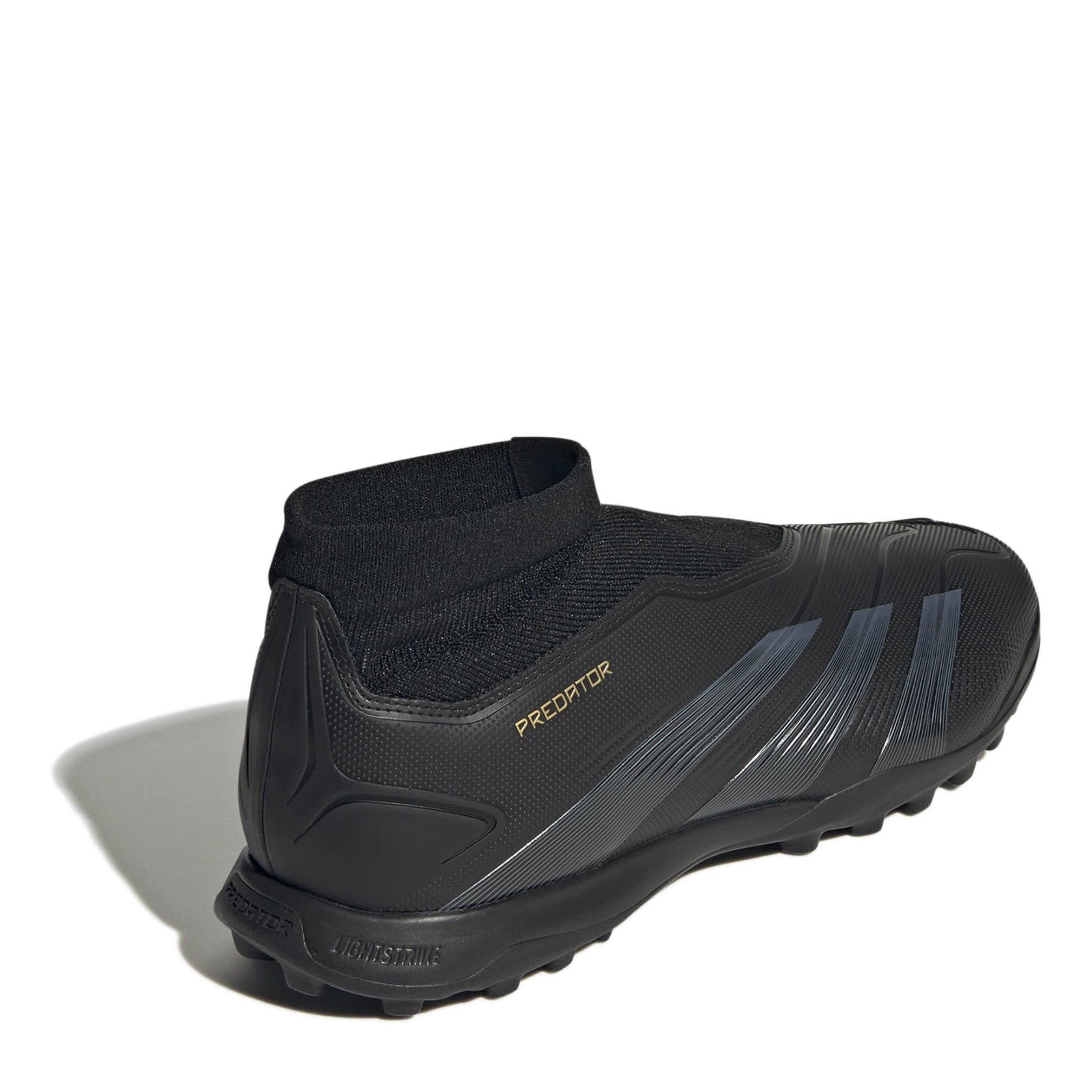 Nero Core/Carbone - adidas - Predator 24 League Laceless Turf Boots - 4