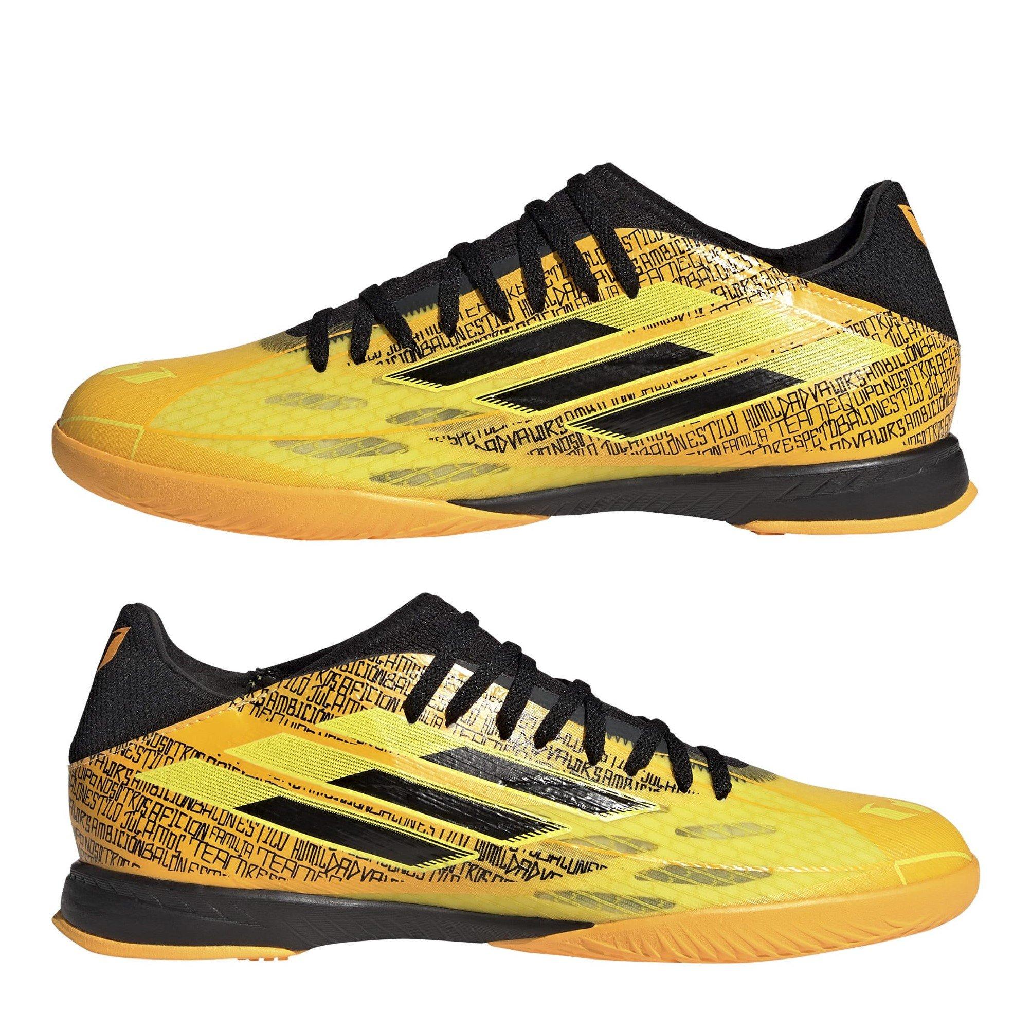 Gld/Blk/Yel - adidas - X Speedflow Messi.3 Indoor Football Boots - 9