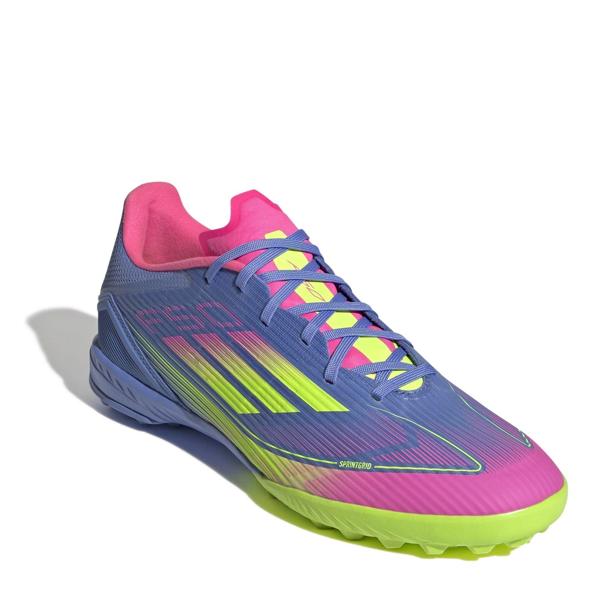 Blau/Zitrone - adidas - F50 League Astro Turf Football Boots - 3