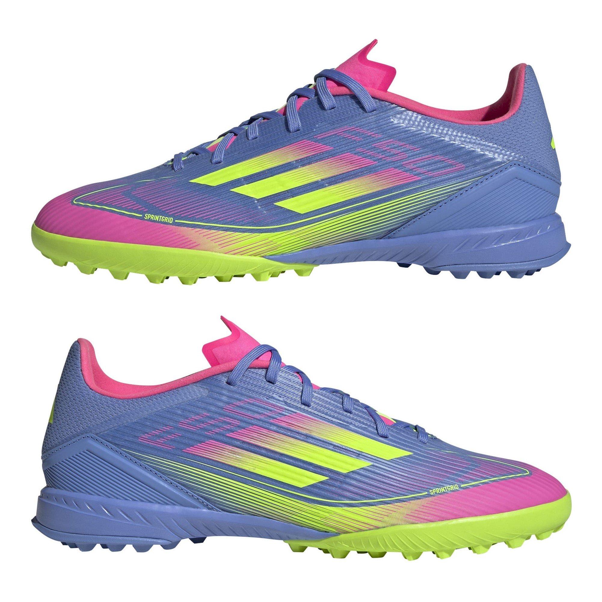 Blau/Zitrone - adidas - F50 League Astro Turf Football Boots - 9