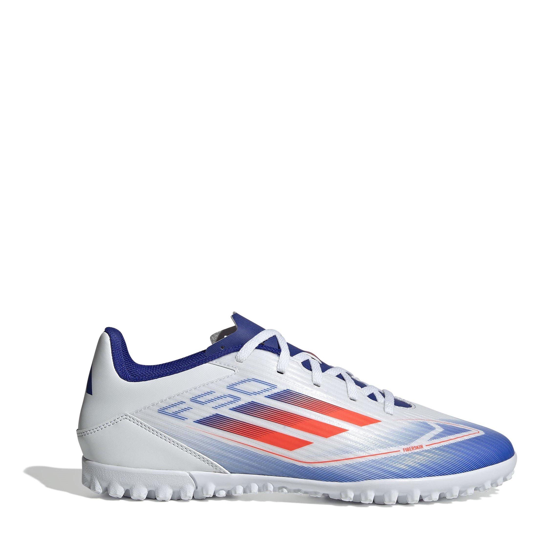 Adidas Men's F50 Adults Club Astro Turf Football Boots - White/Red/Blue - 11.5(46.7)