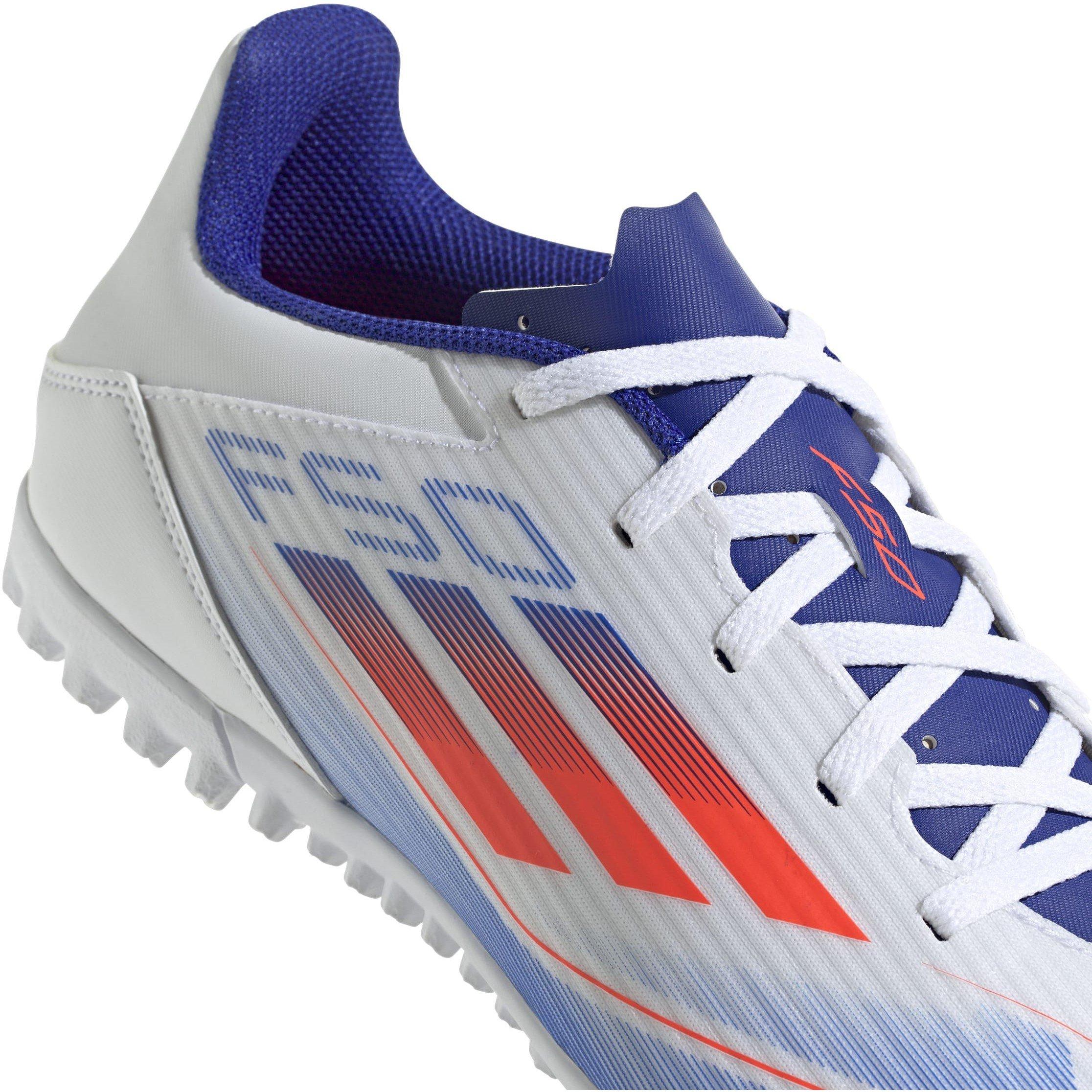 Blanco/Rojo/Azul. - adidas - F50 Adults Club Astro Turf Football Boots - 7