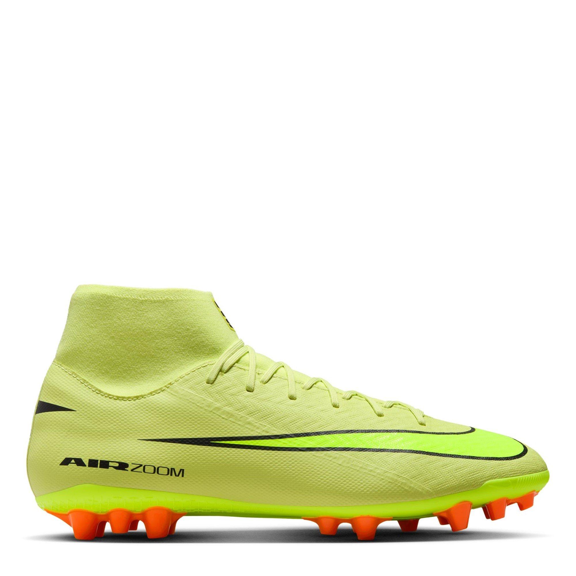 Nike Men's Mercurial Superfly 10 Academy Artificial Ground Football Boots - Volt/Crimson - 10 (45)