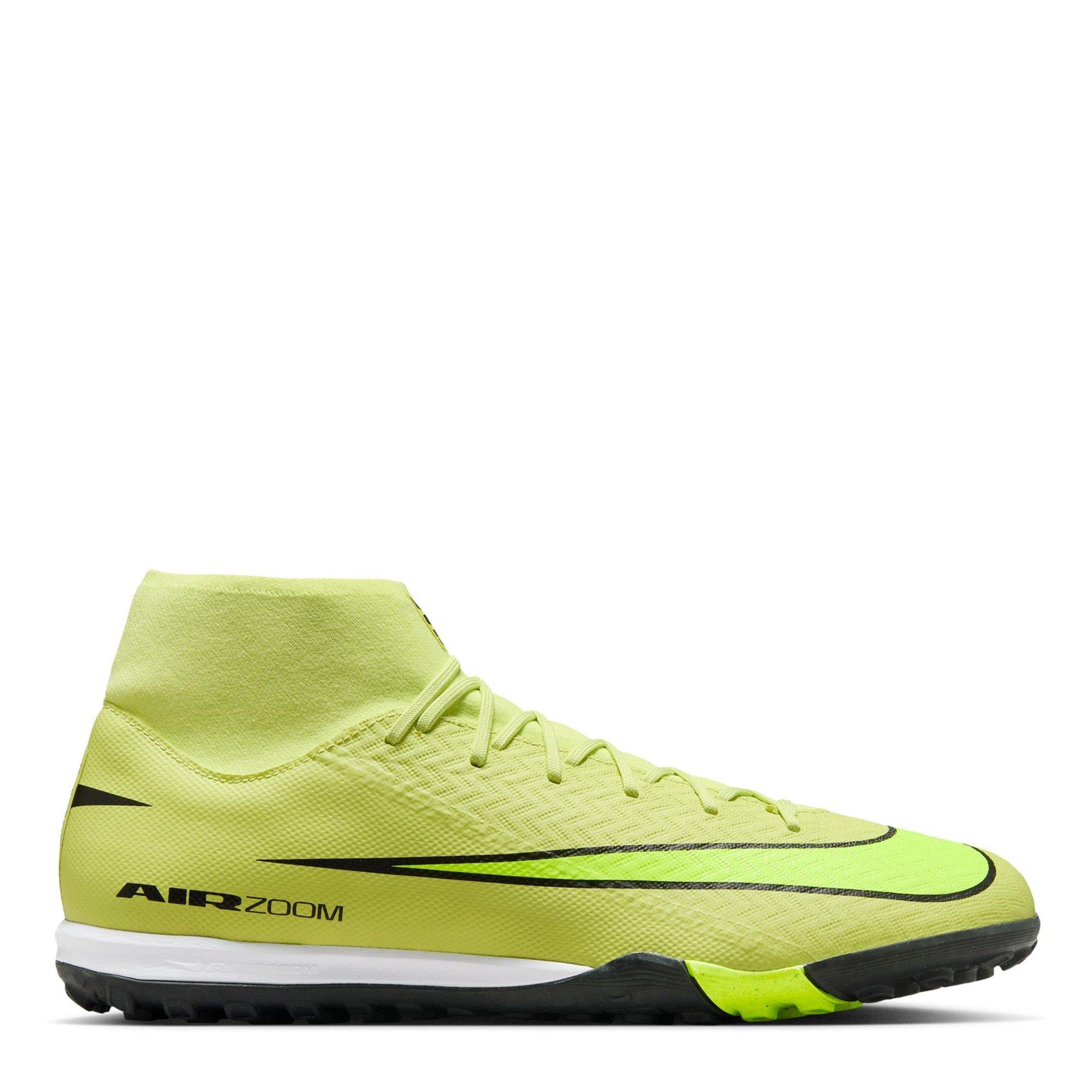 Nike Men's Mercurial Superfly 10 Academy Astro Turf Football Boots - Volt/Crimson - 10 (45)