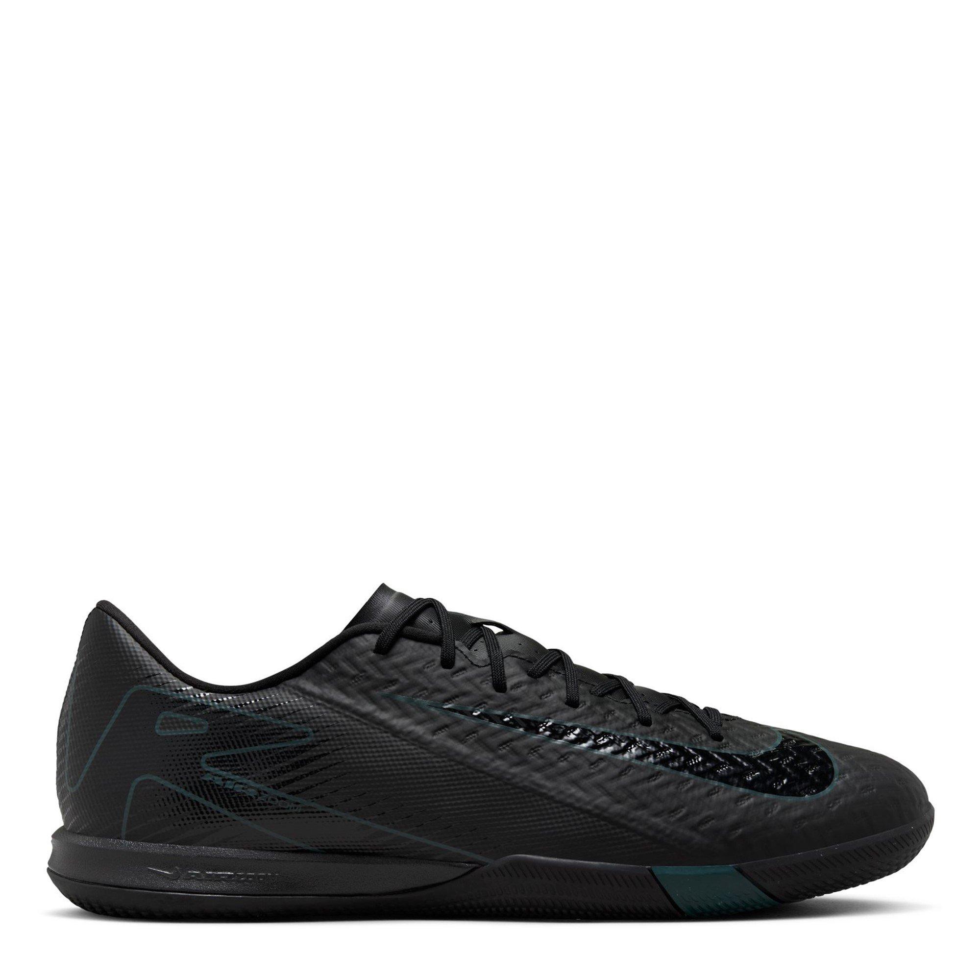 Nike Men's Mercurial Vapor 16 Academy Adults Indoor Court Football Boots - Black/Green - 12 (47.5)