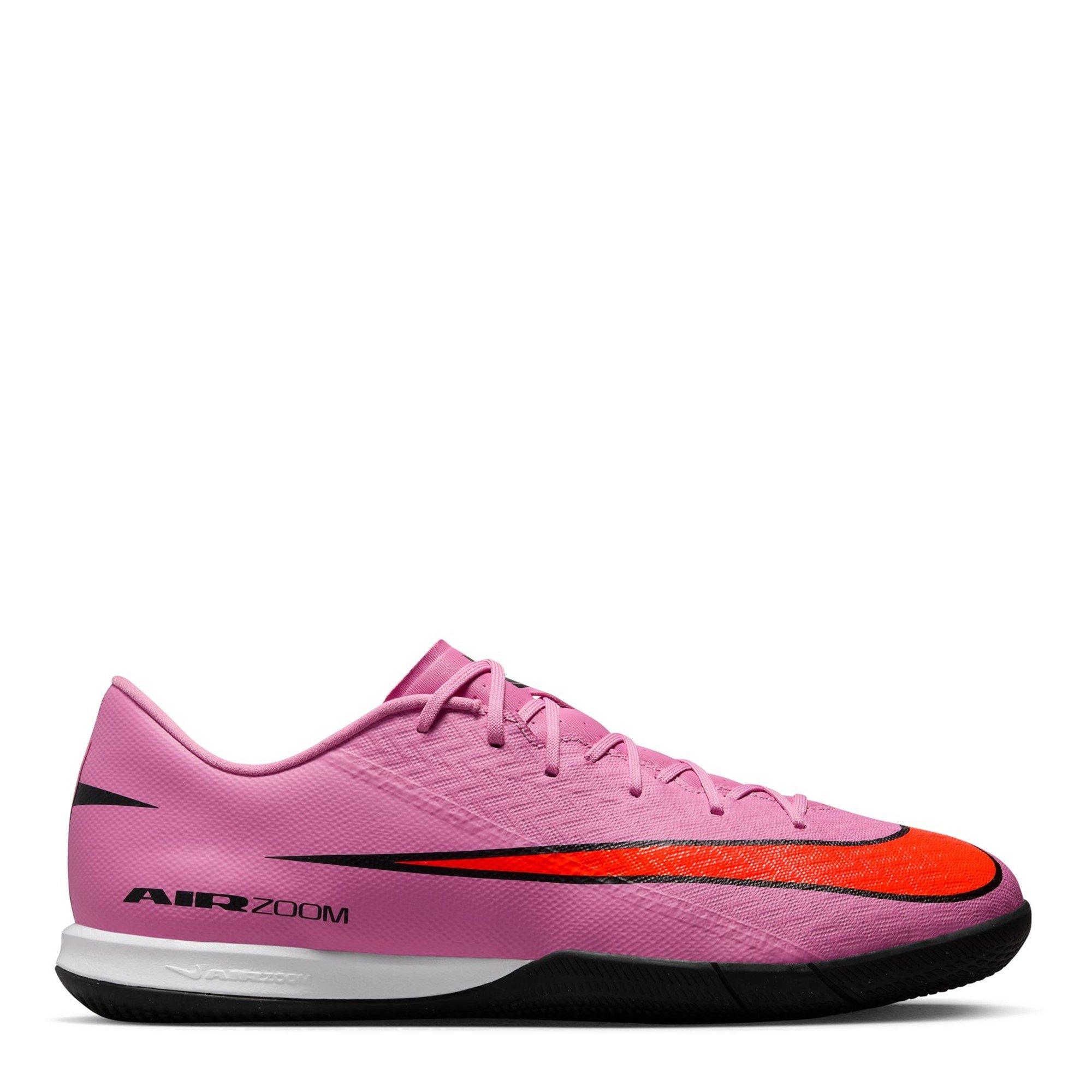 Nike Men's Mercurial Vapor 16 Academy Adults Indoor Court Football Boots - Pink/Black - 8 (42.5)